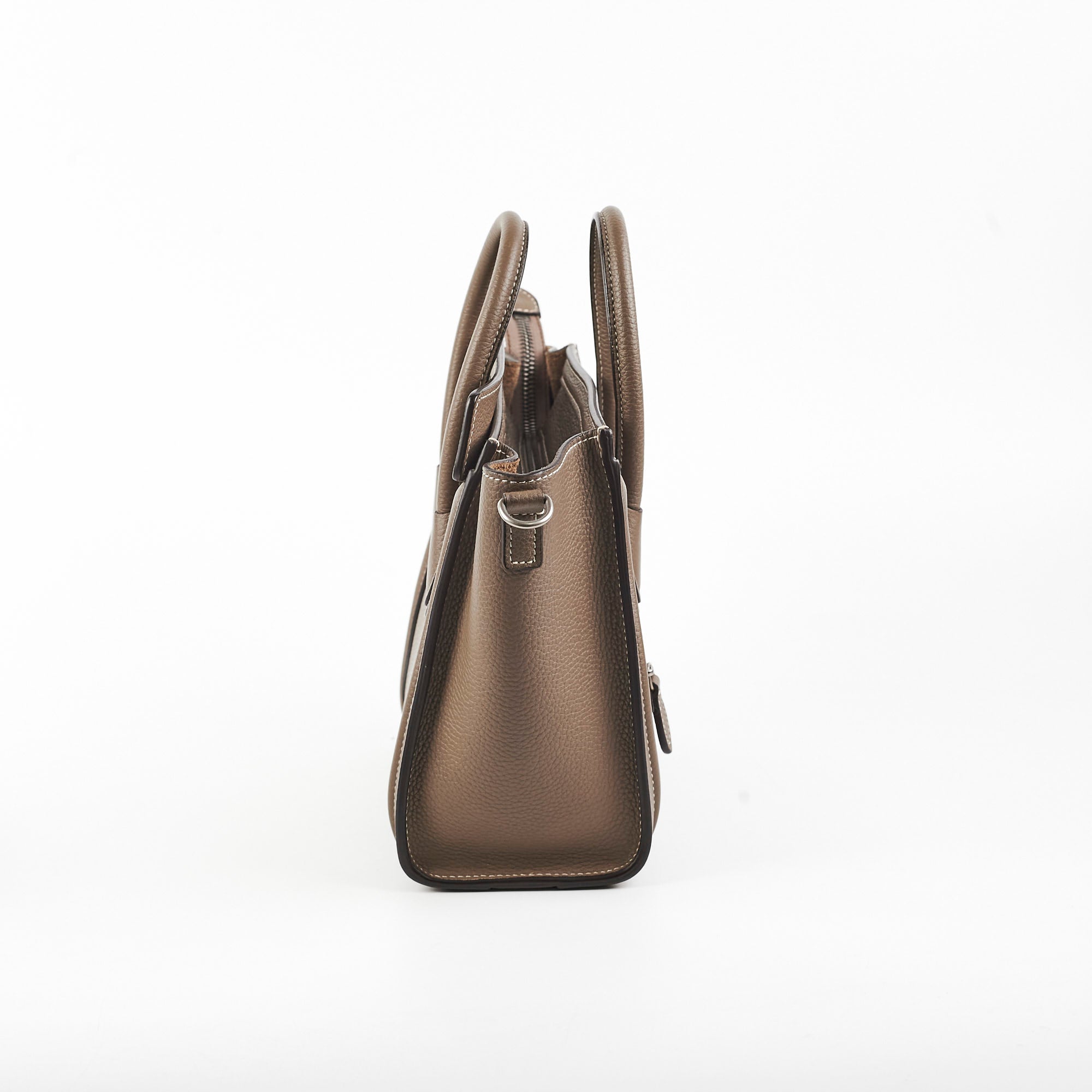 Celine Luggage Nano Handbag in Taupe - Stylish & Compact Crossbody Bag for Women | Perfect for Work, Travel & Everyday Use