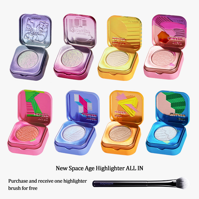 KALEIDOS Space Age Highlighter - Vegan & Cruelty-Free Makeup for Glowing Skin | Perfect for Night Out & Special Occasions