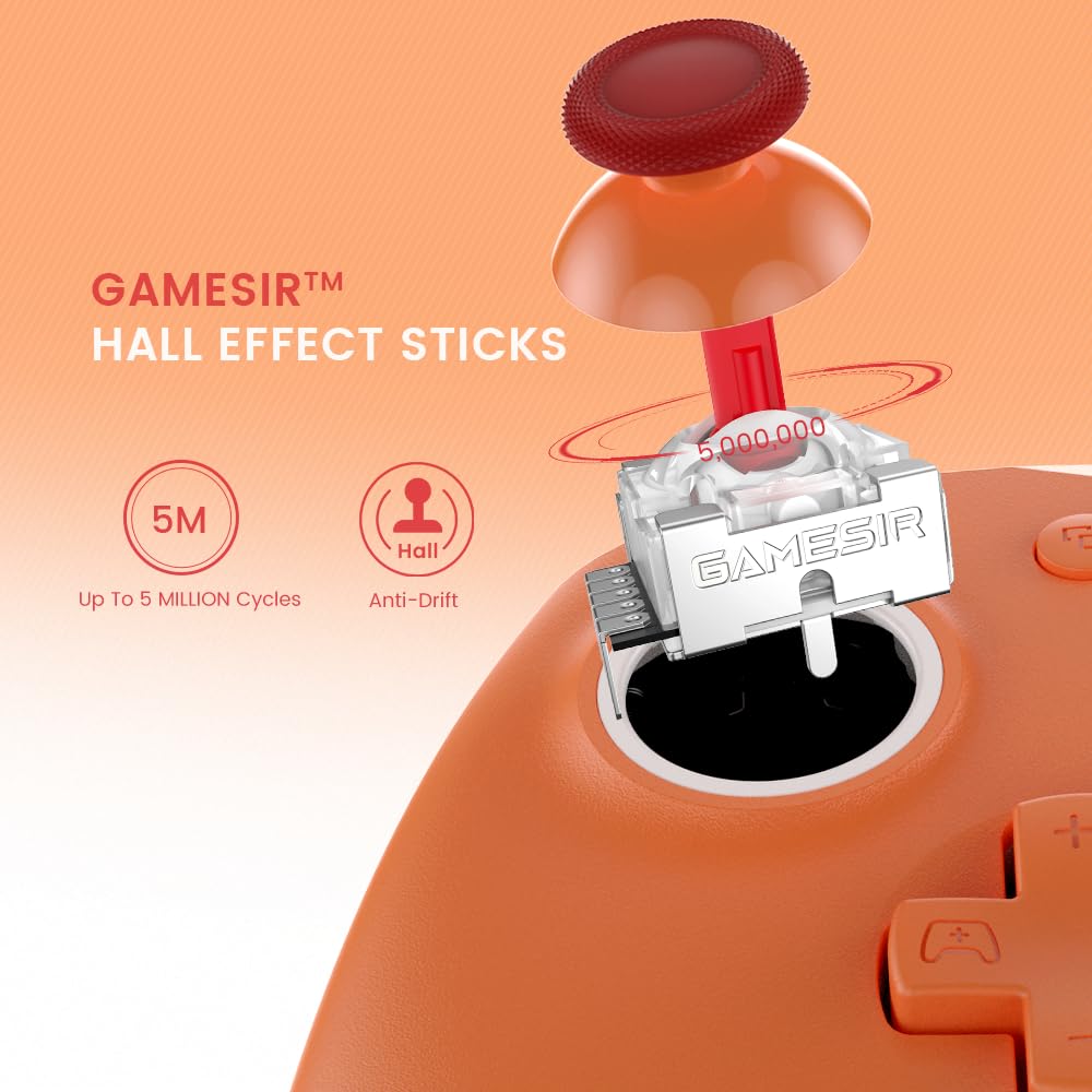 GameSir G7 SE Blue Wired Xbox Controller for PC, Xbox Series X/S, Xbox One - Officially Licensed Hall Effect Gamepad with 3.5mm Headphone Jack, 2 Programmable Back Buttons, 1000Hz Polling Rate & Anti-Stick Drift Technology - Perfect for FPS, Racing & Action Games