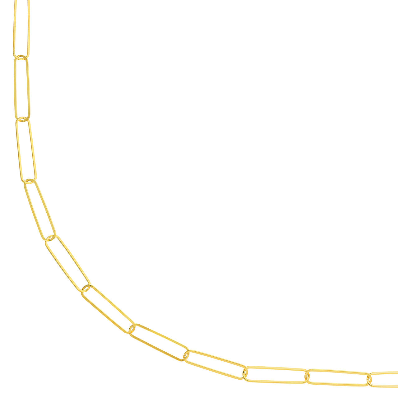 14K Yellow Gold 3.6mm Paperclip Chain Necklace for Women - Dainty Layering Jewelry Gift for Her - Perfect for Everyday Wear, Special Occasions & Gift Giving