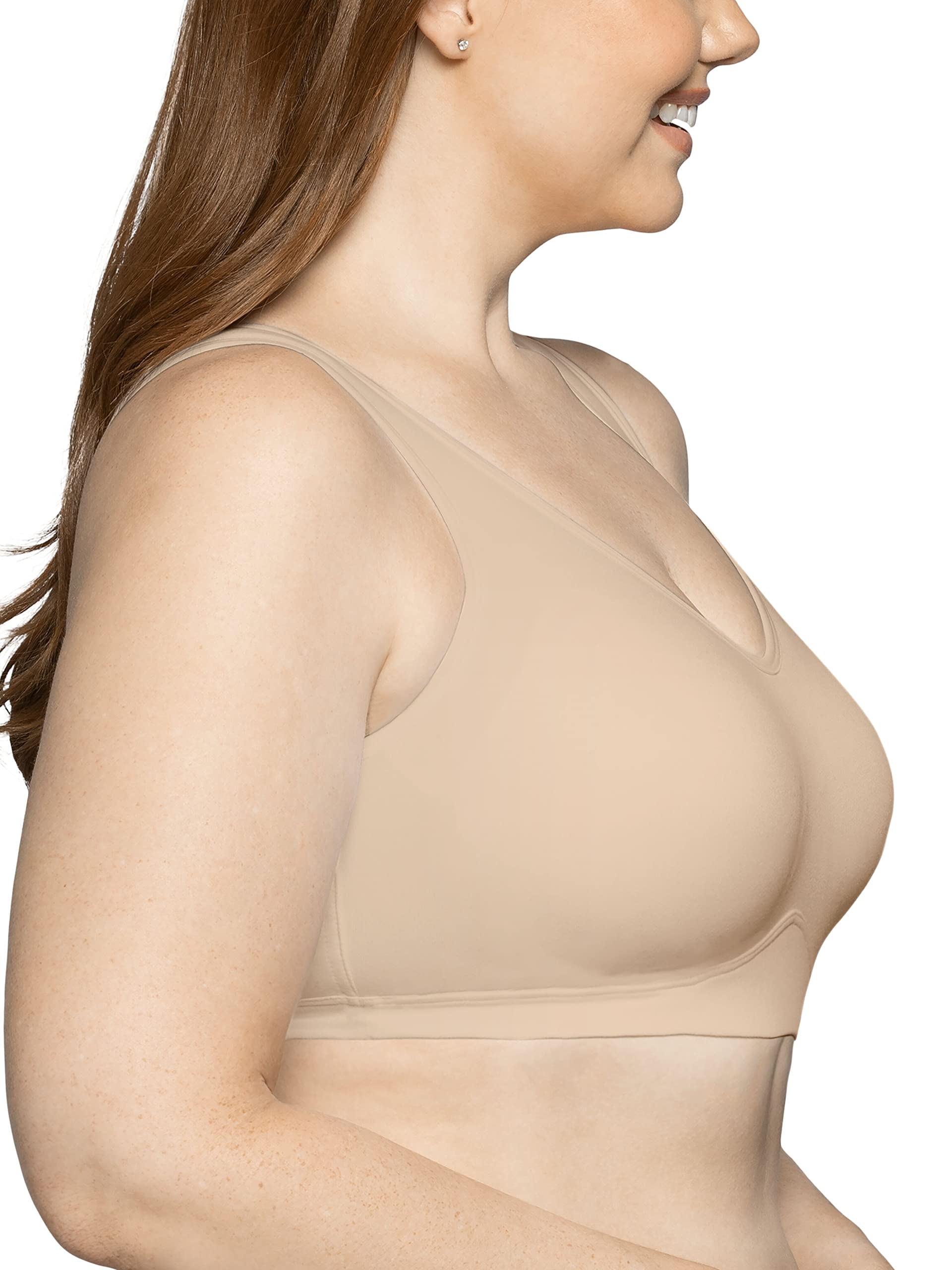 Vanity Fair Women's Beyond Comfort Wireless Pullover Bra - Seamless Soft Cup for All-Day Wear, Yoga & Lounge