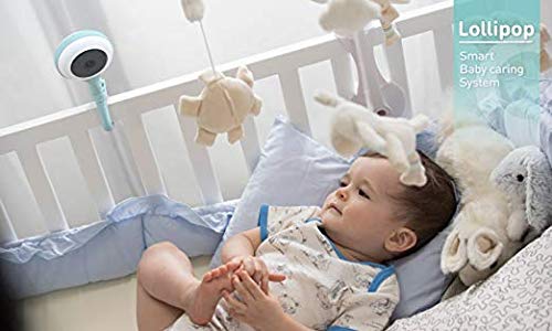 Lollipop Smart Baby Monitor with HD Camera & Audio - 1080p Video Baby Monitor with Crying Detection, Night Vision & 2-Way Talk - Wireless Nursery Camera for Home Security & Baby Safety (Ideal for Newborns & Toddlers)