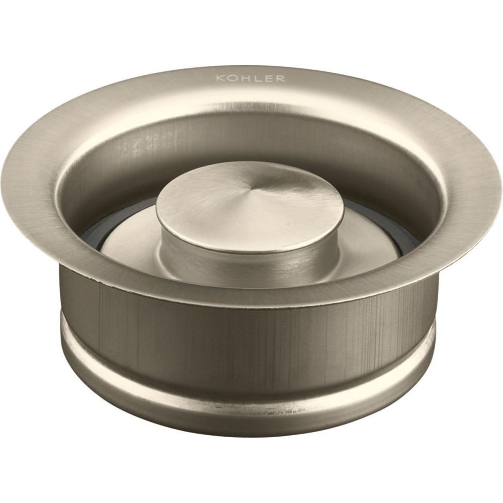 KOHLER Garbage Disposal Flange with Stopper - Stainless Steel Sink Mount for Easy Waste Disposal | Perfect for Kitchen Sink Installations & Food Waste Management