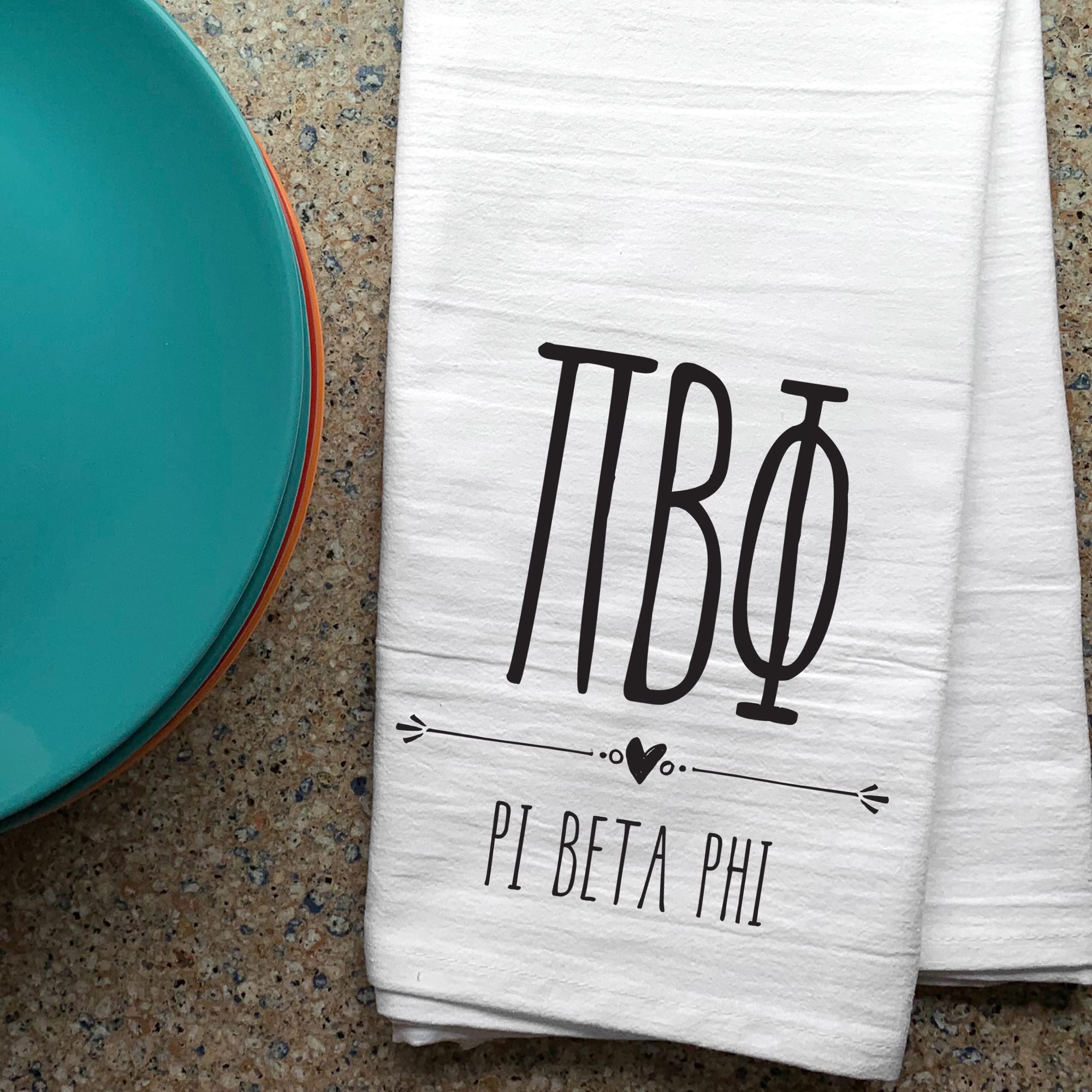 Pi Beta Phi Kitchen Towels - Sorority Dish & Tea Towels for Kitchen Decor & Gifts