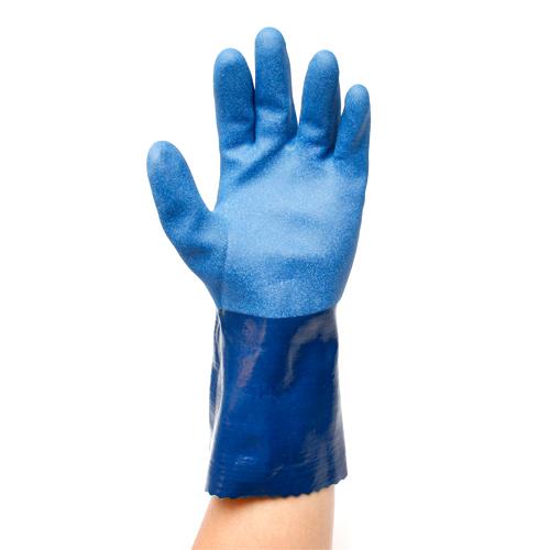 Showa Atlas 720 Nitrile Chemical Resistant Gloves - Heavy Duty Industrial Safety Gloves for Lab Work, Cleaning & Automotive Repair