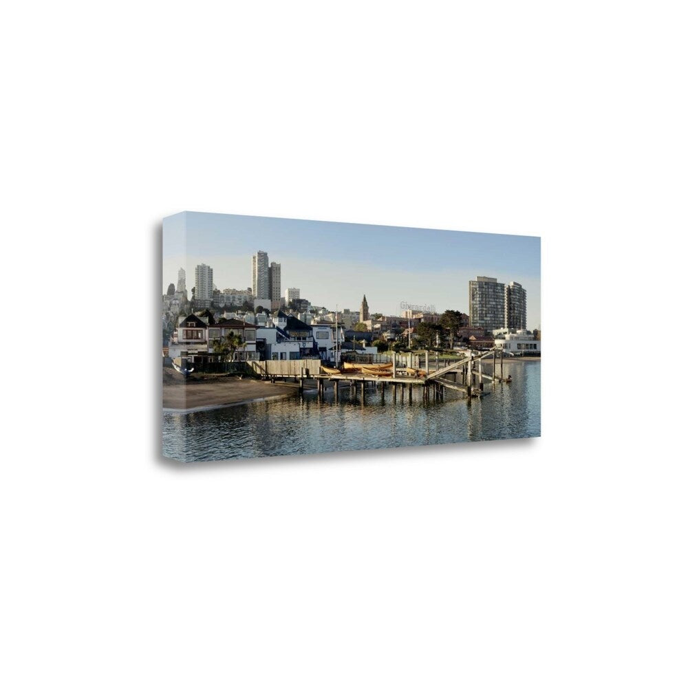Alan Blaustein Aquatic Park Panorama 127 - Premium Giclee Print on Gallery Wrapped Canvas - Perfect for Living Room, Office & Coastal Home Decor