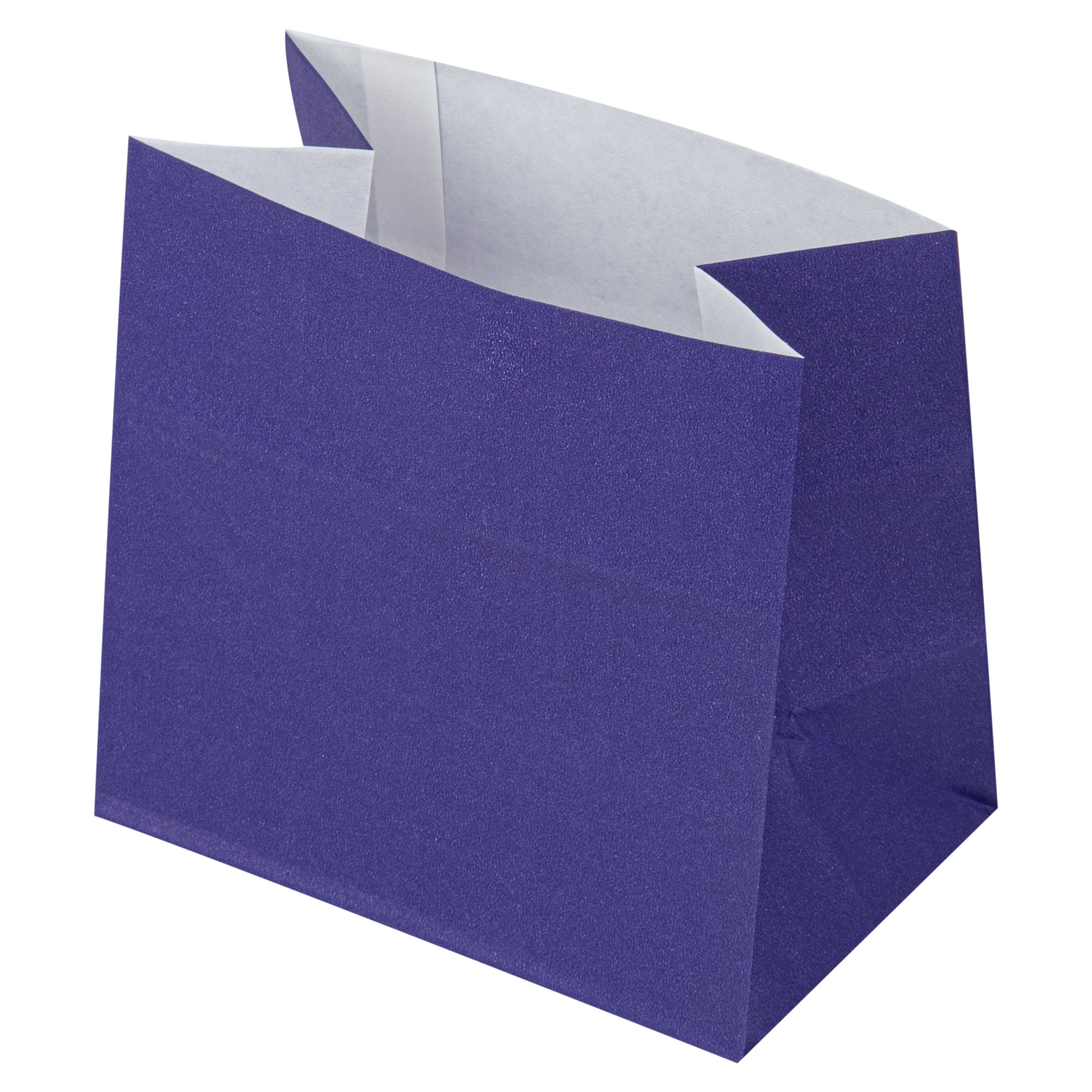 Eco-Friendly Purple Paper Snack Bags - 3.75