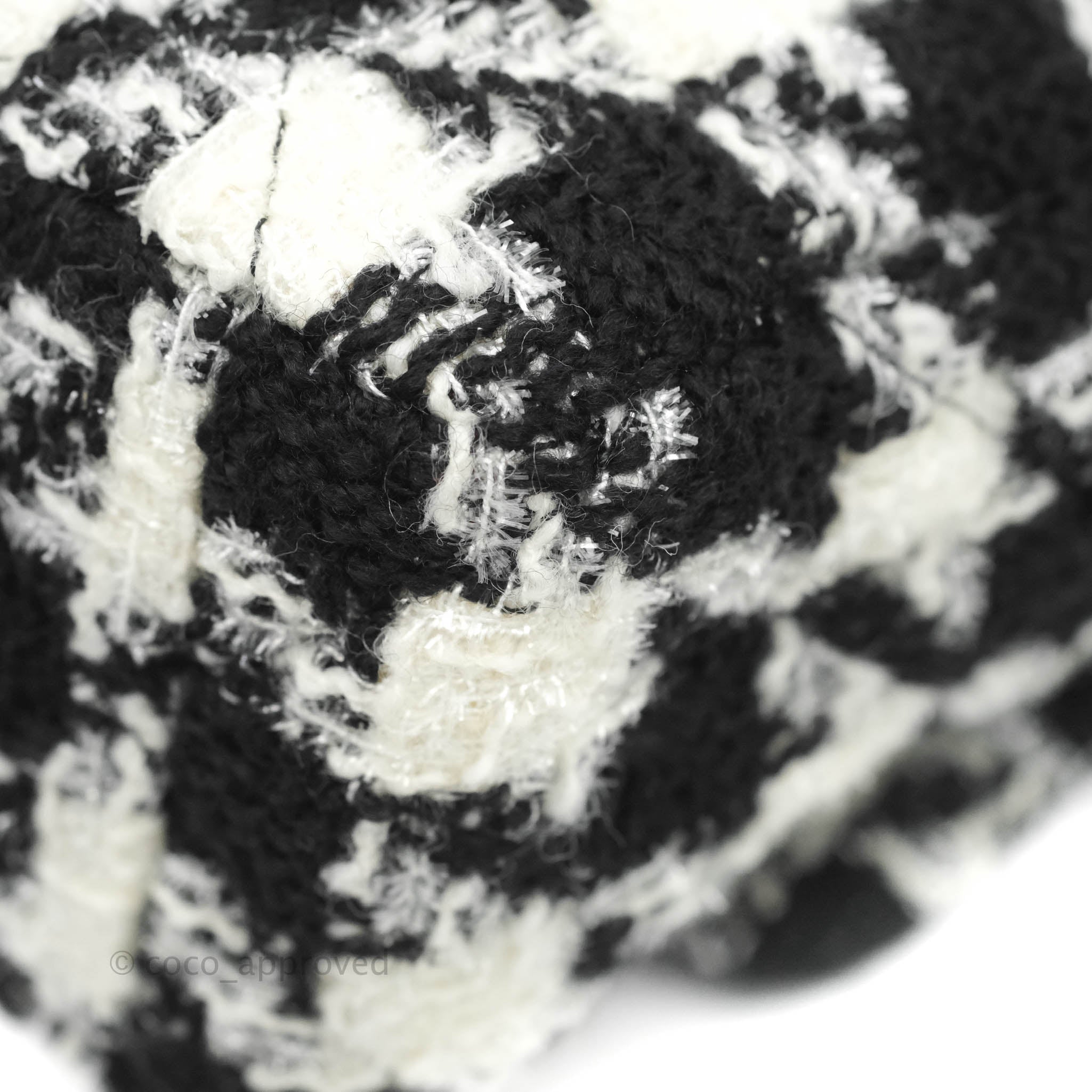 Chanel 19 Medium Flap Bag - Black & White Houndstooth Tweed with Mixed Hardware | Luxury Designer Handbag for Women, Perfect for Work, Parties & Special Occasions