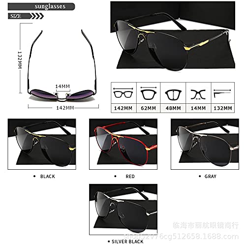 Heat Resistant Premium Aviator Sunglasses for Men & Women - UV400 Protection Polarized Lenses - Ideal for Driving, Flying, and Outdoor Activities