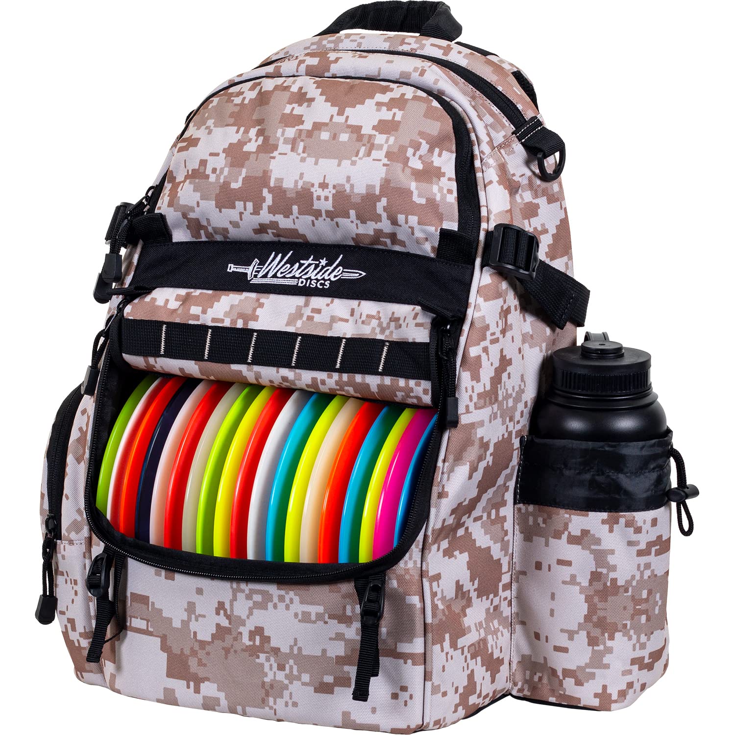 Westside Discs Refuge Disc Golf Backpack - Durable 18+ Disc Frisbee Golf Bag for All Skill Levels | Lightweight & Spacious Storage | Perfect for Tournaments, Practice & Outdoor Adventures