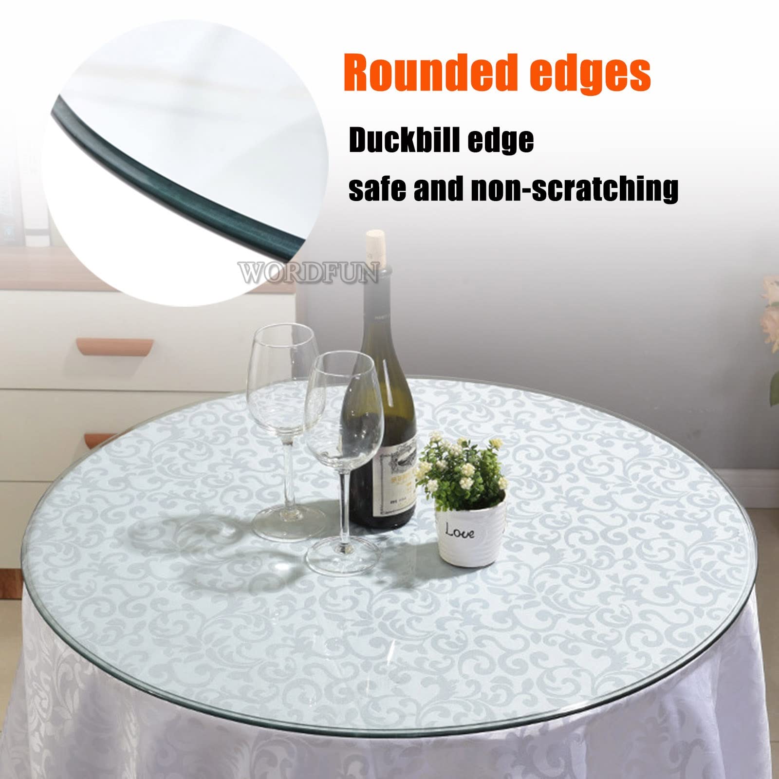 Premium Round Tempered Glass Table Top - 15