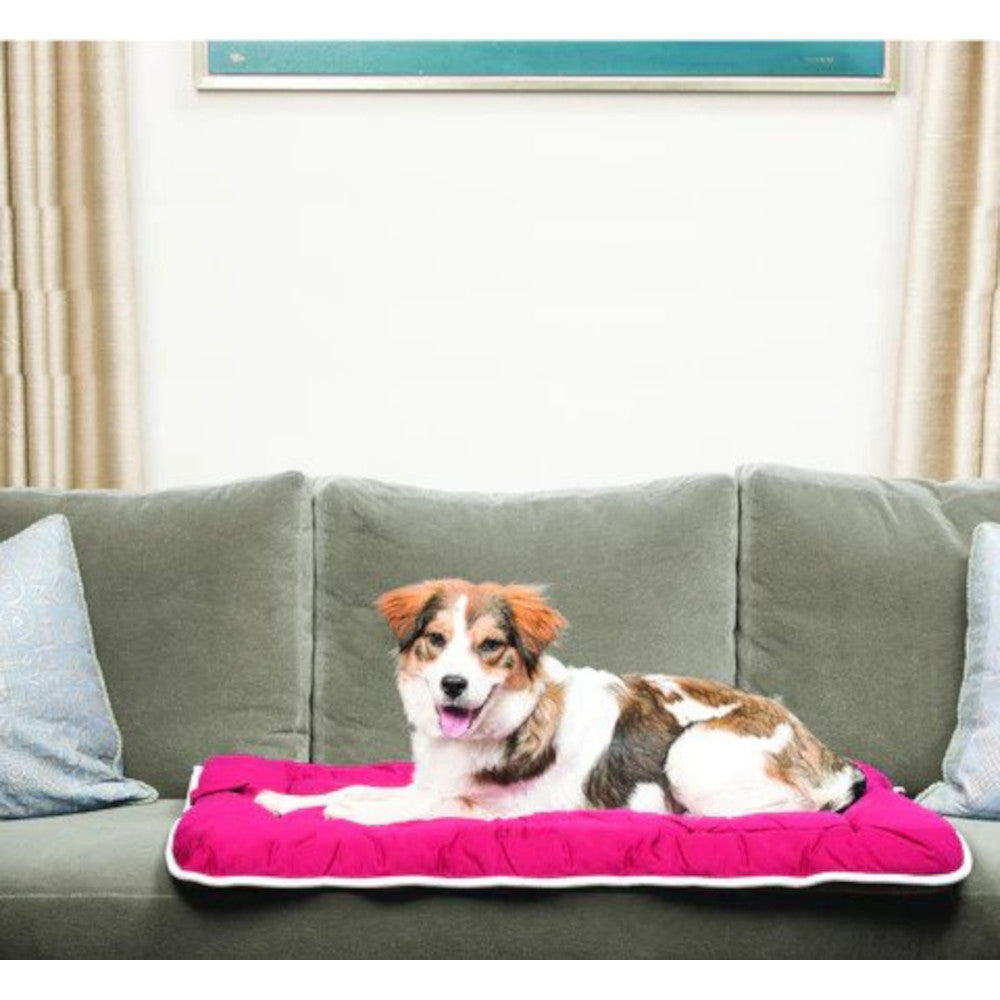 Dog Gone Smart Pet Crate Pad - Ultra Soft & Washable Dog Bed Mat for Crates, Kennels & Travel - Perfect for Puppies & Small Dogs at Home or On The Go