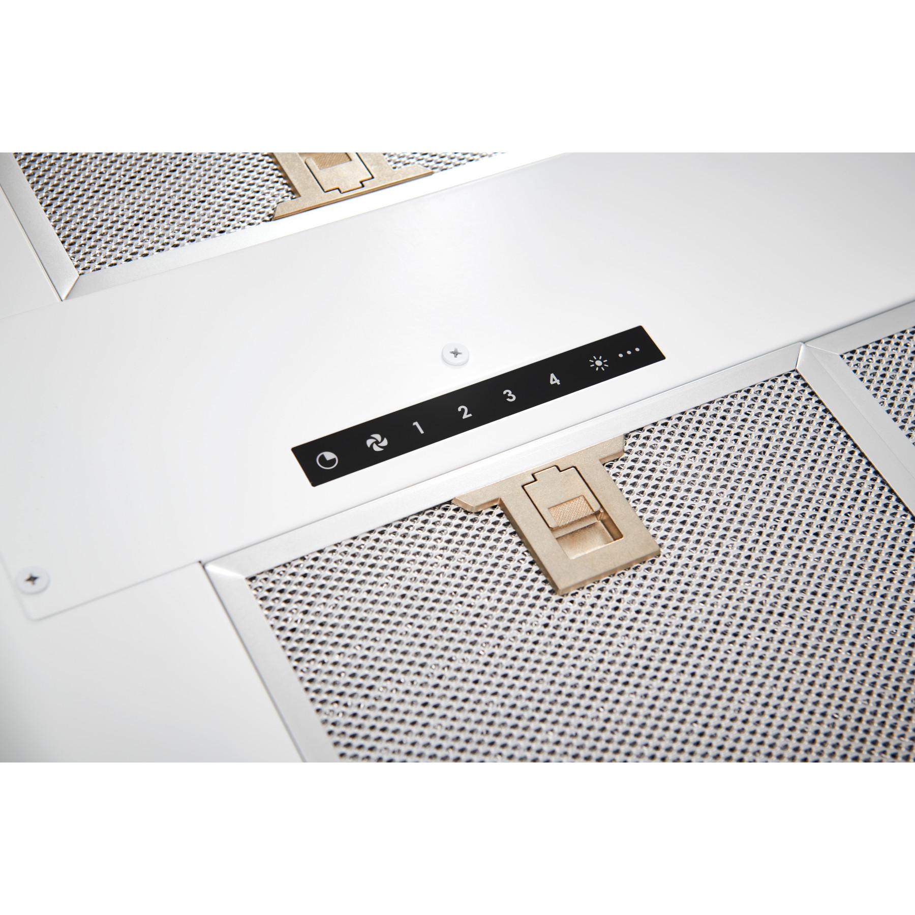 HBC143EWH 43 Inch White Ceiling Mounted Range Hood with LED Light - Powerful Kitchen Ventilation for Smoke & Odor Removal - Ideal for Home Chefs & Modern Kitchens (HBC1 Series)