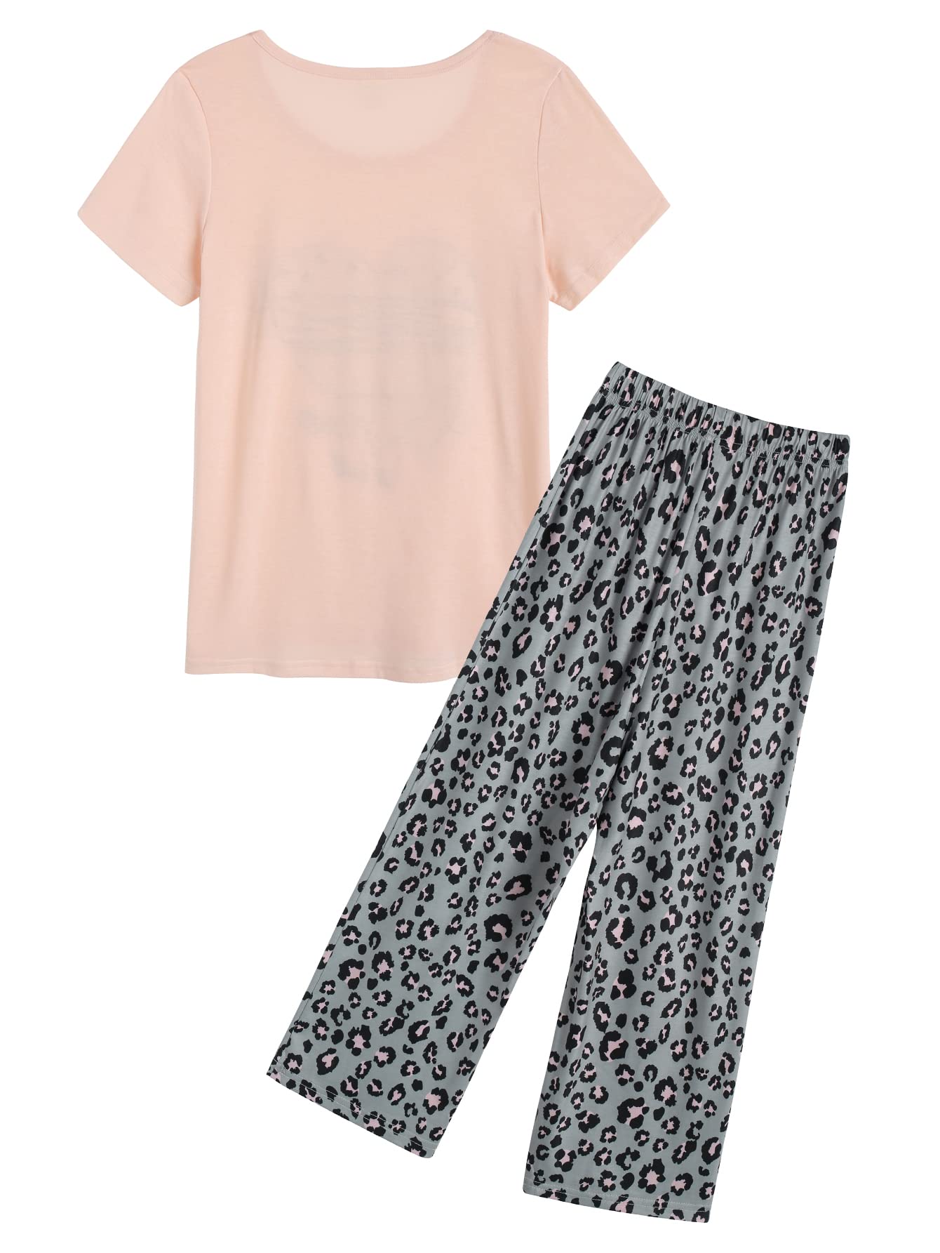 VENTELAN Women's Capri Pajama Set - Plus Size Sleepwear for Lounge & Sleep