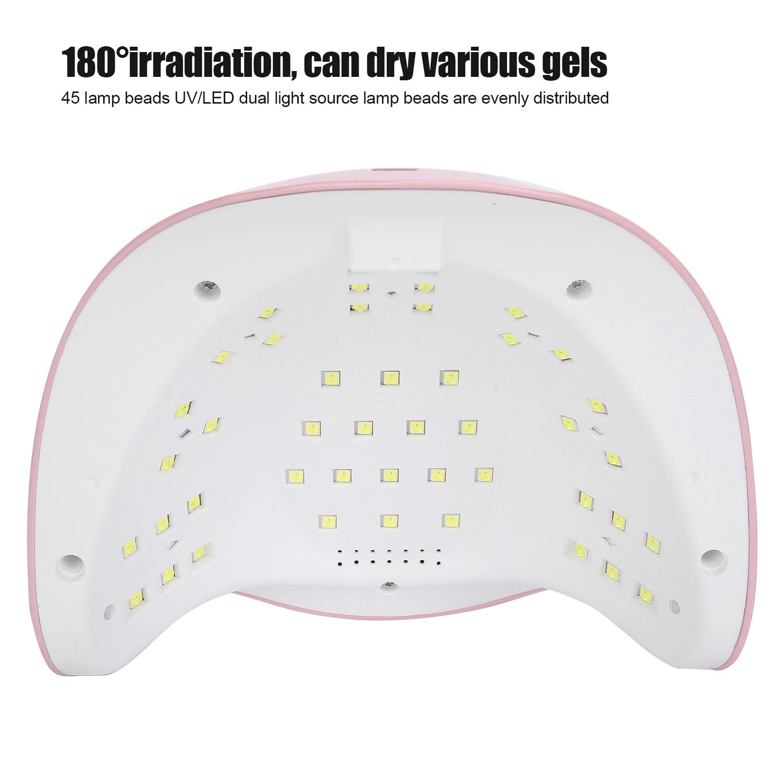 UBERSWEET® 180W Professional LED Gel Nail Lamp with 4 Timer Settings - Fast Curing for Home & Salon Use | Perfect for Gel Polish, Acrylic Nails & Nail Art Drying