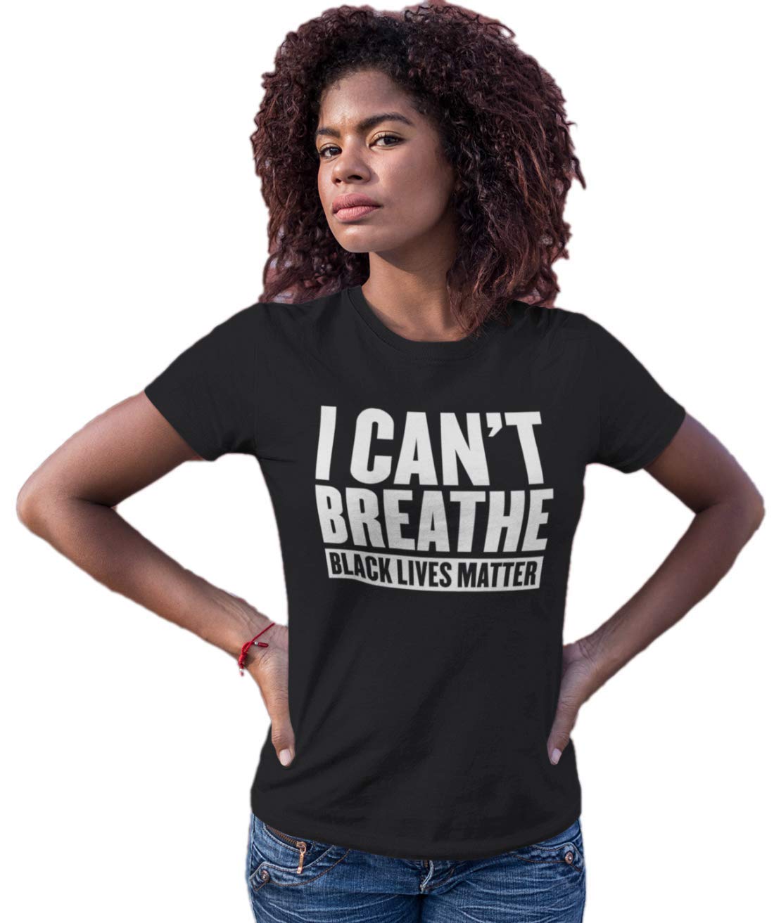 Women's 'I Can't Breathe' Black Lives Matter T-Shirt - Protest & Social Justice Apparel for Women - Casual Wear & Activism