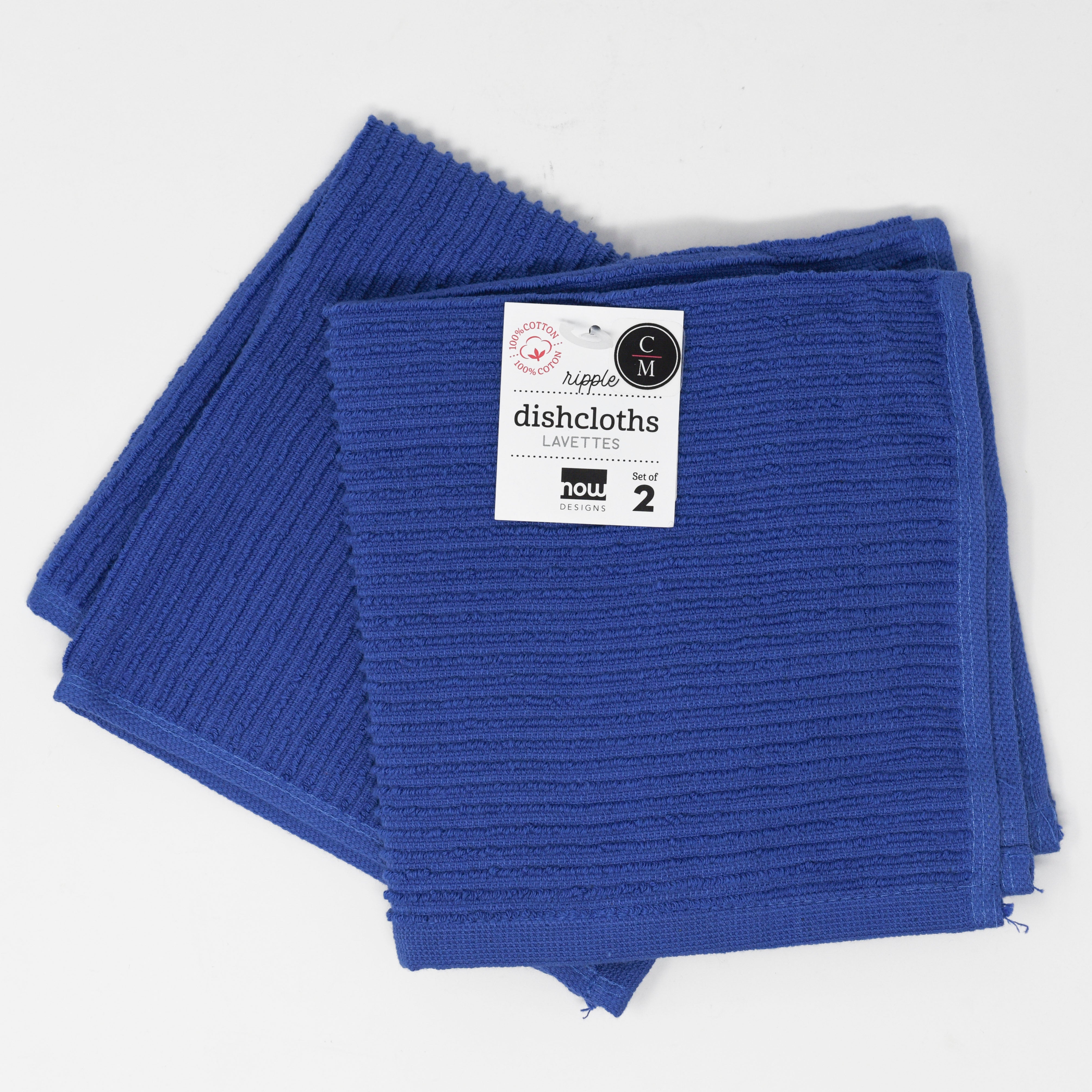 Eco-Friendly Ripple Dishcloth Set - Soft & Absorbent Kitchen Towels for Washing Dishes, Cleaning & Drying | Perfect for Home, Restaurant & RV Use