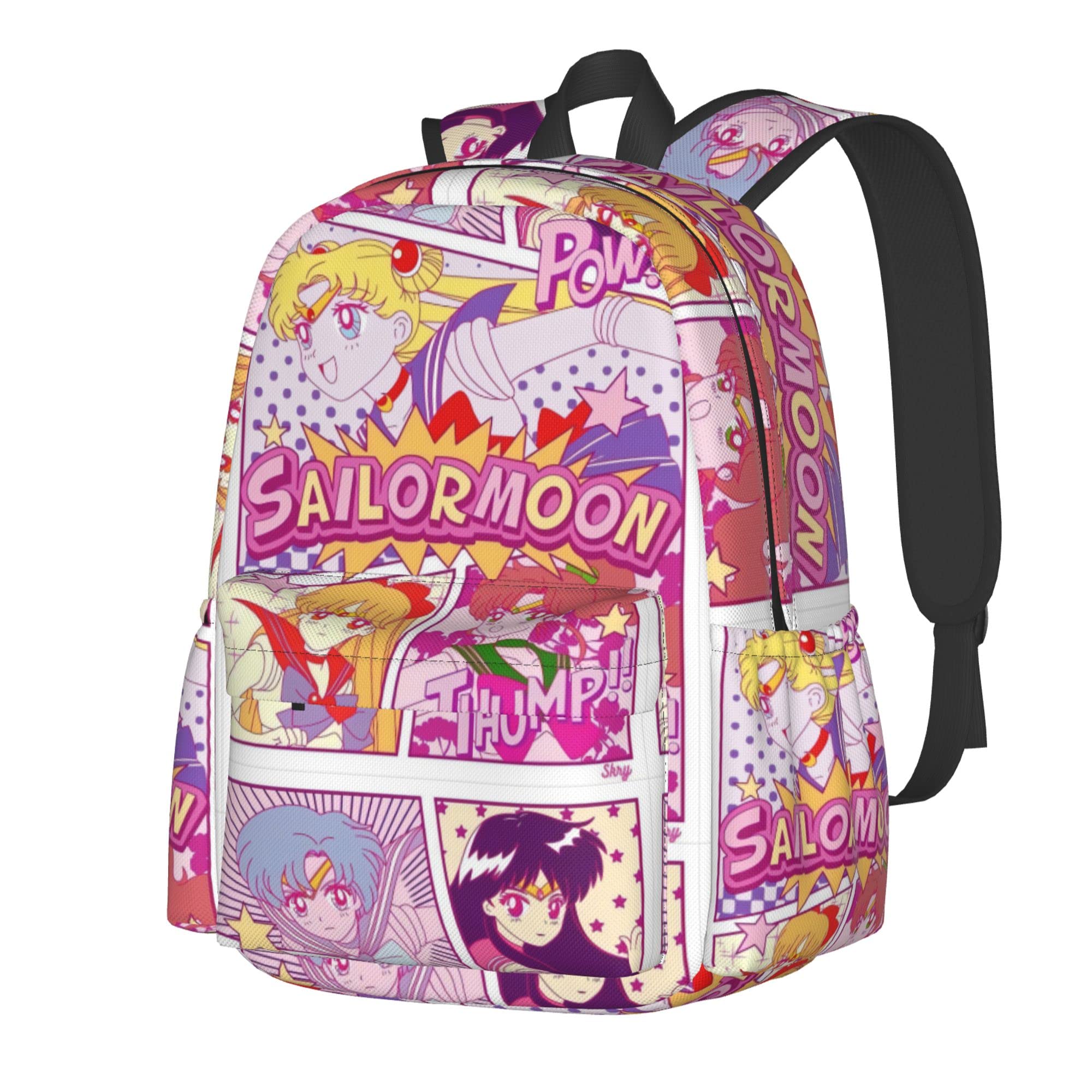 Anime Backpack Lightweight Cute Laptop Backpack for Women & Teens - 17 Inch Waterproof School, Travel, Sports & Outdoor Daypack - Perfect for College, Work, Gym & Daily Commute