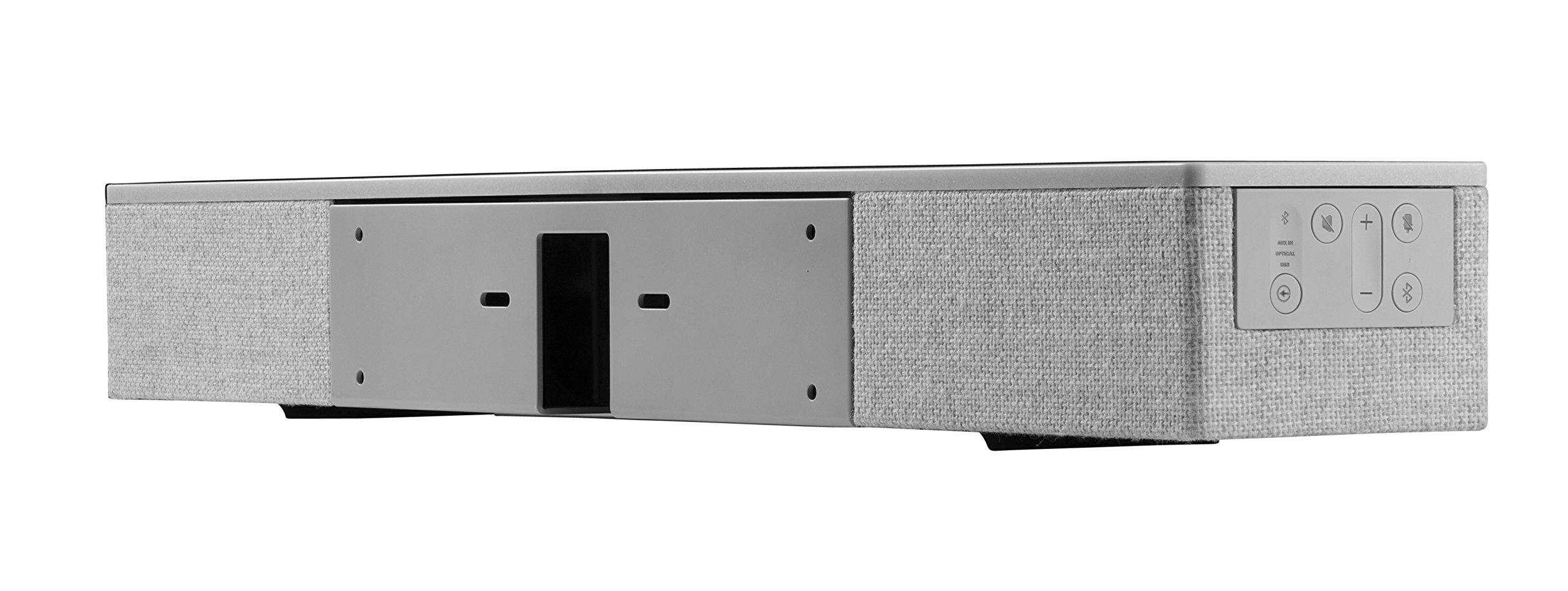 Acendo Vibe Premium Conference Sound Bar with Crystal Clear Audio - Bluetooth Speaker for Home Office & Video Calls (Grey) - Perfect for Zoom Meetings, Webinars & Remote Work