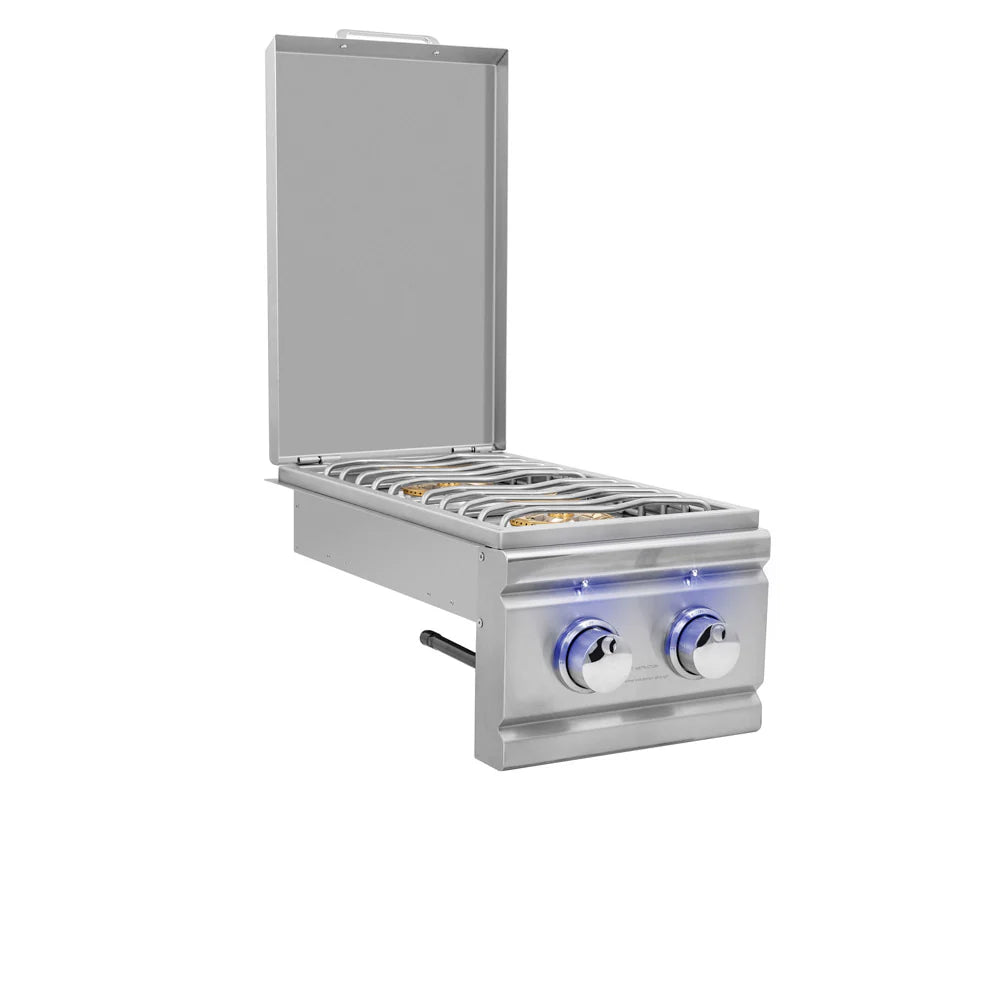 Summerset TRL Series Gas Grills Double Side Burner - Premium Stainless Steel Outdoor BBQ Accessory for Backyard Cooking, Camping & Tailgating Parties