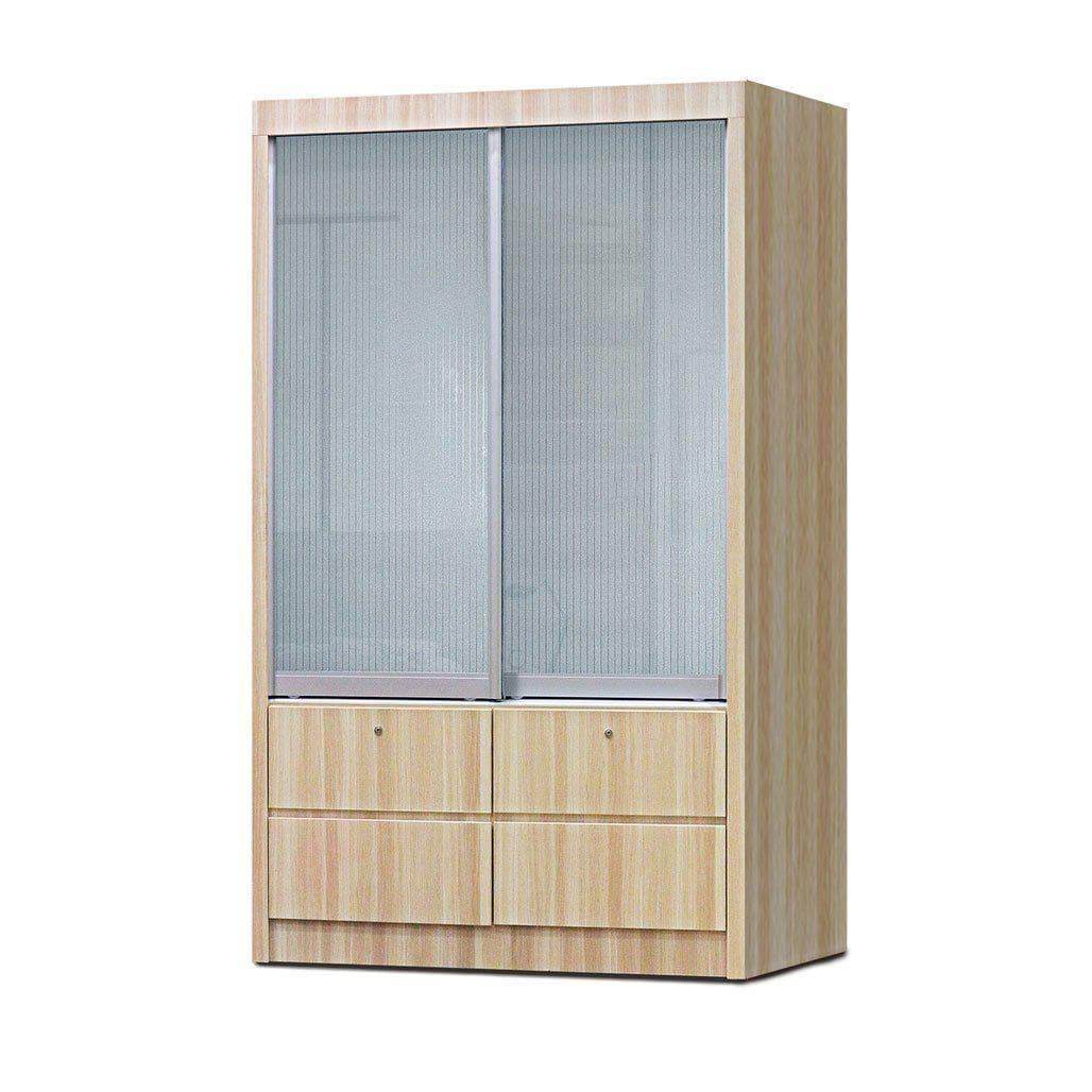 Kerrison 4ft Wardrobe Closet Organizer - Spacious Storage Cabinet for Bedroom, Closet & Entryway | Perfect for Clothes, Shoes & Accessories Organization