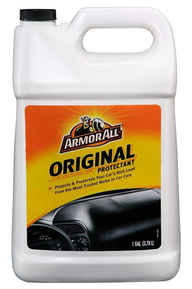 Armor All Car Protectant Refill - 1 Gallon UV Protection Interior Cleaner for Cars (4-Pack) | Protect & Shine Leather, Vinyl & Plastic Surfaces - Ideal for Car Detailing & Interior Maintenance