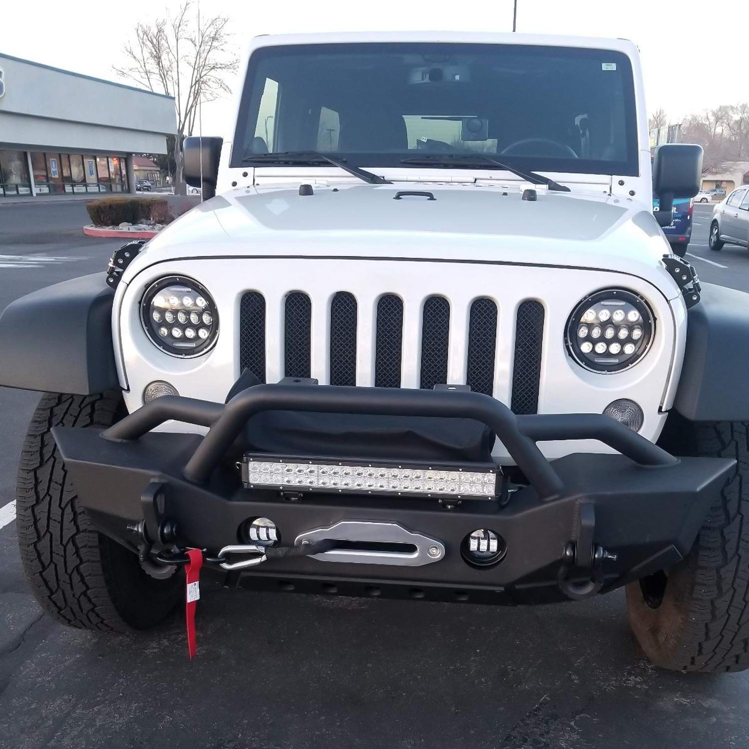 Nilight NI06A-126W 20-Inch LED Light Bar - 2PCS 126W Spot Flood Combo Off-Road Driving Lights for Jeep, Truck, Boat & Work Lighting | Waterproof Fog Lights with 2-Year Warranty | Perfect for Off-Roading, Marine & Emergency Lighting