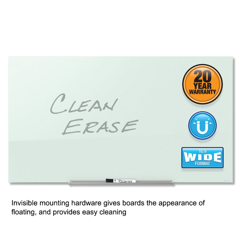Magnetic Dry Erase Glass Board - Invisible Mount Whiteboard for Office, Home & Classroom - 36x24 Inch Reusable Writing Surface with Strong Magnets