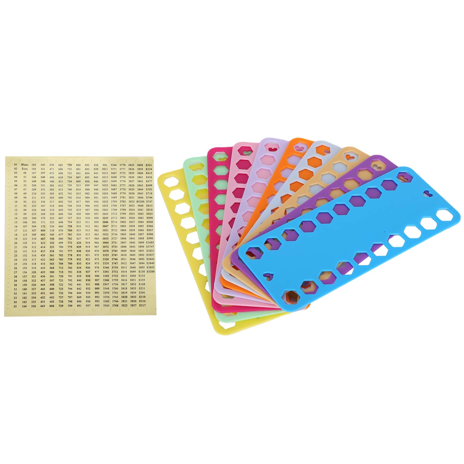 20Pcs Embroidery Floss Organizer Set - Plastic Thread Winding Board with 20 Holes - Perfect for Cross Stitch, Needlework & DIY Craft Projects