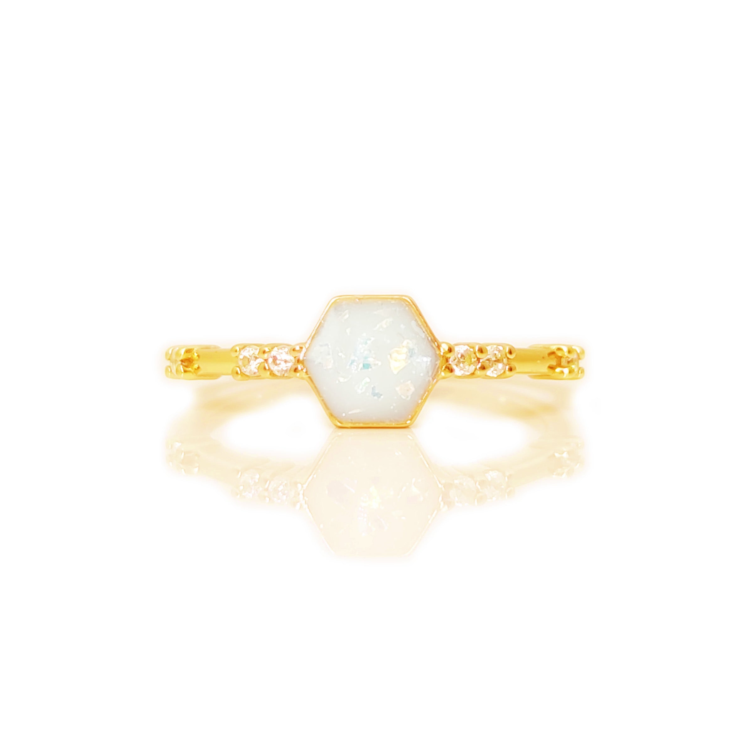 Golden Embrace Breastmilk Ring - Sterling Silver Keepsake Jewelry for Nursing Moms - Perfect Mother's Gift & Breastfeeding Memorial Jewelry (Ideal for Postpartum, Baby Shower & Mother's Day)