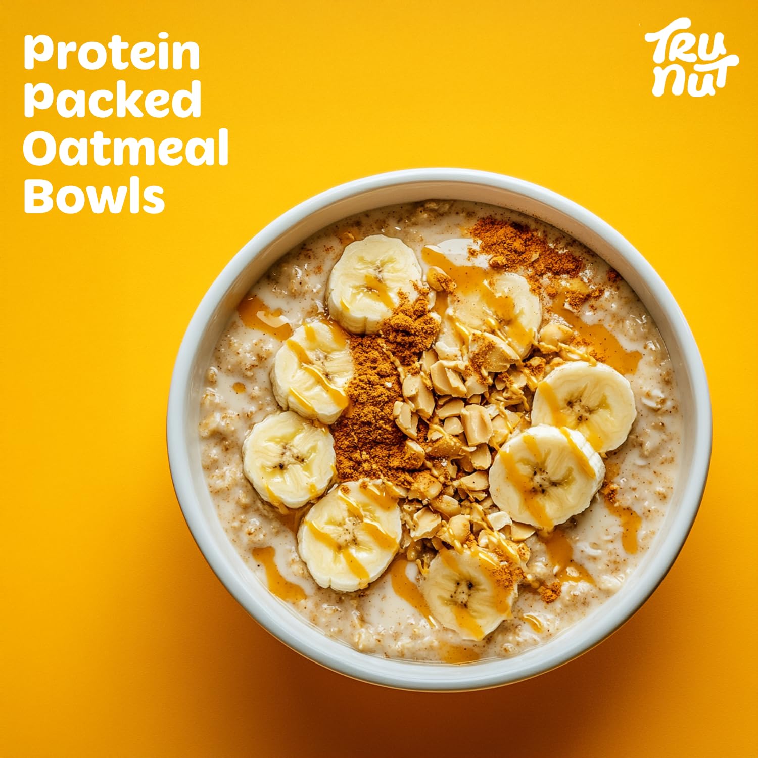Tru-Nut Peanut Protein Powder - 20g Protein, 140 Calories, Sugar Free, Low Carb, Gluten Free, 24oz | Perfect for Smoothies, Protein Shakes, Baking & Post-Workout Recovery