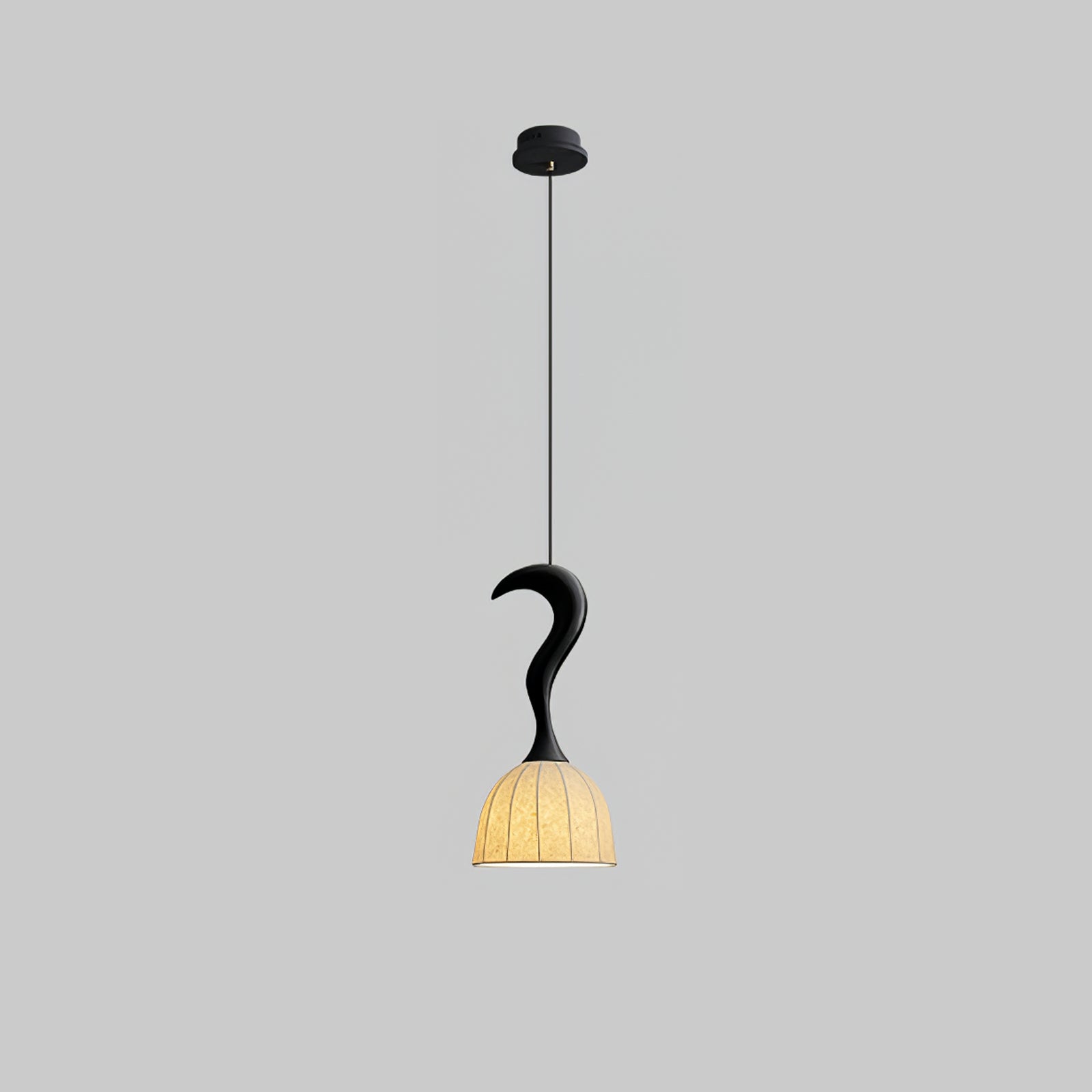 Elowen Handcrafted Twisted Wood Pendant Light - Modern Farmhouse Ceiling Fixture for Dining Room, Kitchen Island & Bedroom Lighting