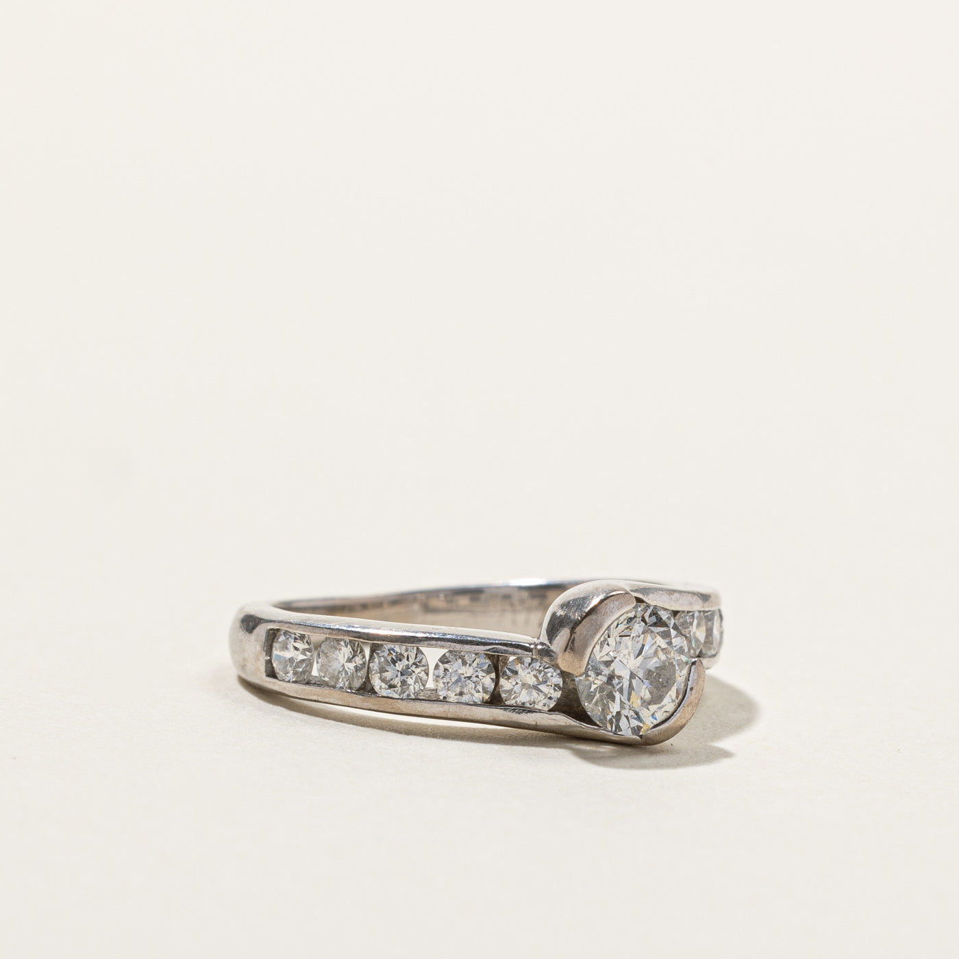 1.18ctw Bypass Diamond Ring in Size 5.25 - Elegant Wedding Band, Engagement Ring for Women - Perfect for Proposals, Anniversaries & Special Occasions