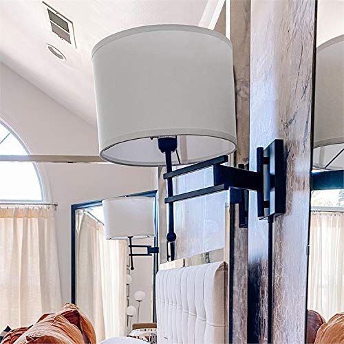 Crystorama Marshall 1-Light Matte Black Wall Sconce - Modern Task Lighting for Bedroom, Hallway & Office Decor