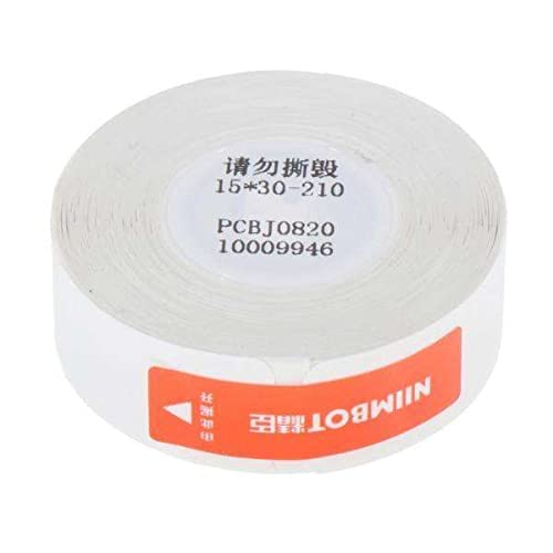 Baoblaze 3X Thermal Printer Label Paper Roll - Waterproof, Oil-Resistant, Pure White Adhesive Stickers for Price Tags & Address Labels (15x30mm, 210 Rolls) - Perfect for Retail, Shipping & Inventory Management