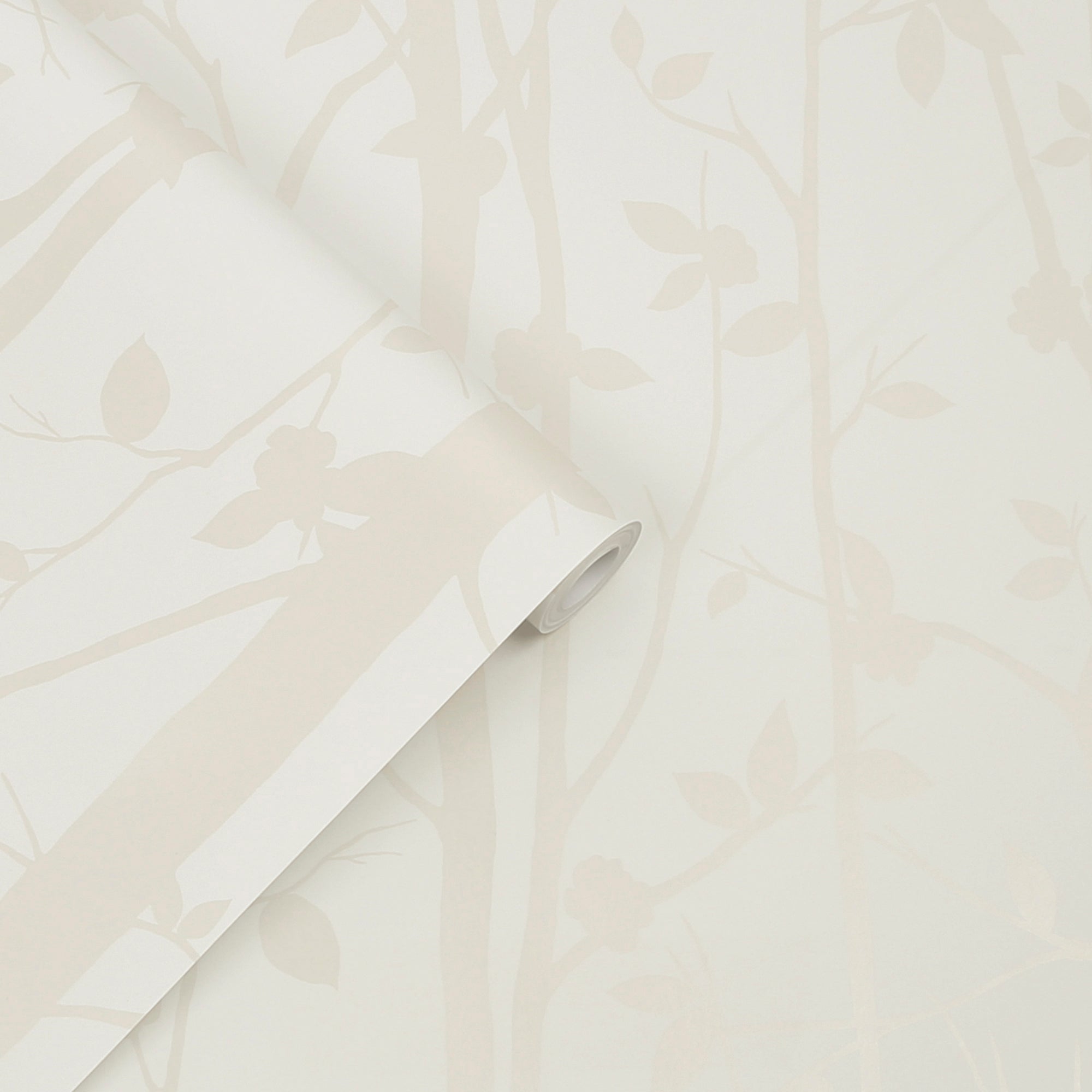 Laura Ashley Wallpaper - Cottonwood Pearlescent White Roll | Premium Peel & Stick Wallpaper for Bedroom, Living Room, Nursery Decor | Easy to Install & Removable
