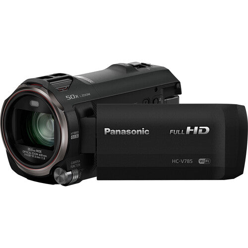 Panasonic HC-V785K Full HD Camcorder with 20x Optical Zoom, 5-Axis Hybrid OIS & WiFi - Perfect for Vlogging, Travel Videos & Family Events