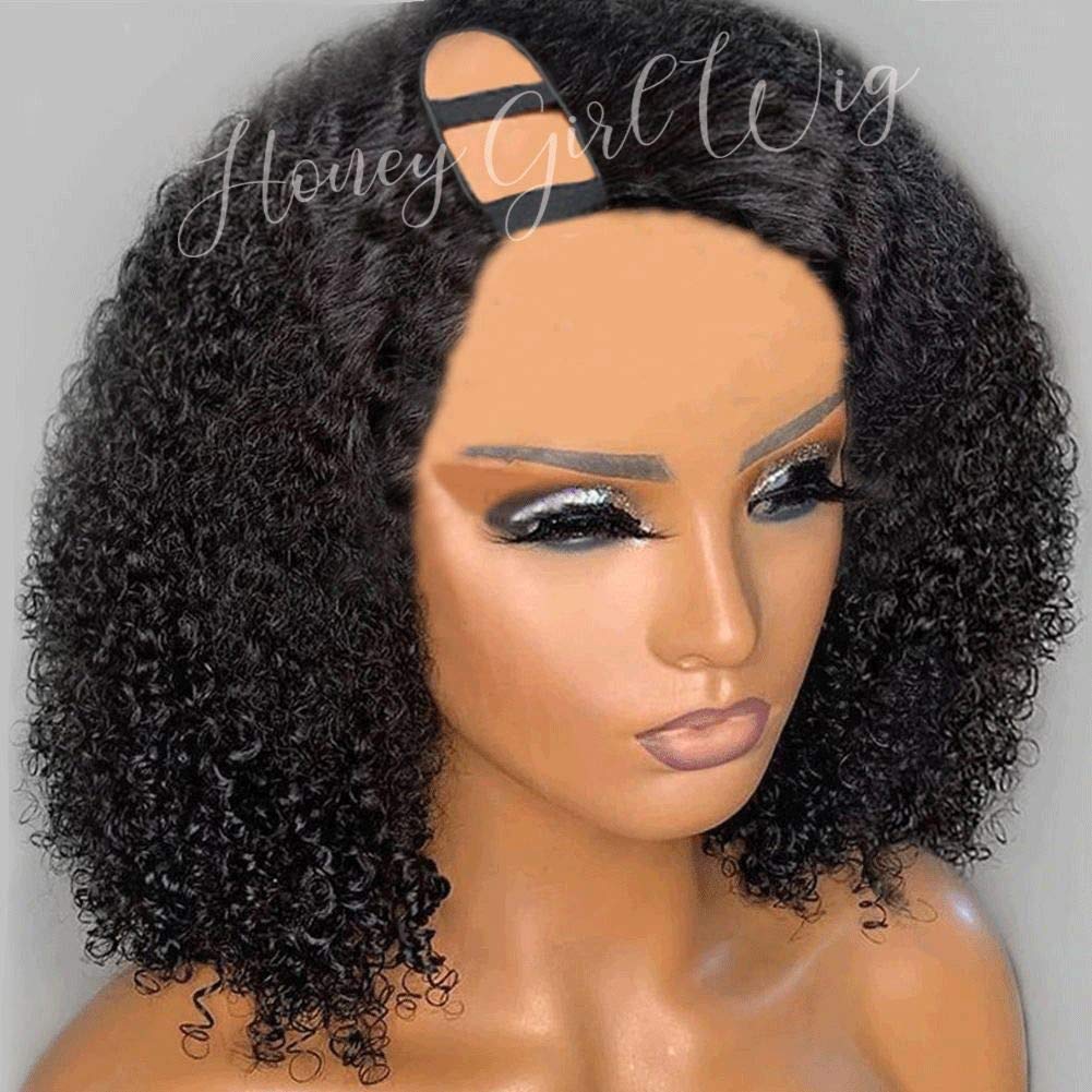 10A Brazilian Human Hair U Part Wig 14
