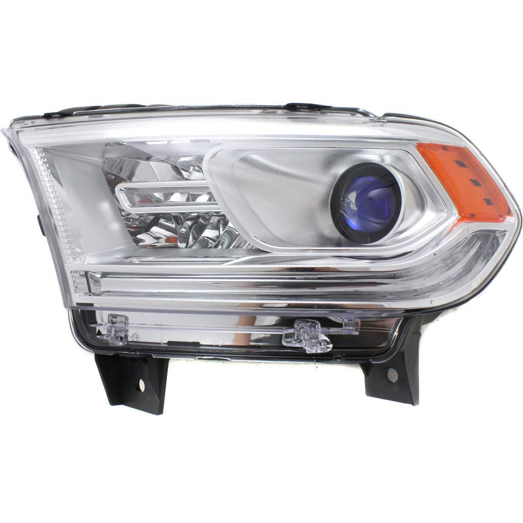 2014-2017 Dodge Durango Driver Side Headlight Assembly - CH2502256 | 68188731AF | Chrome Interior | Replacement for Foggy/Broken Headlights | Perfect for Night Driving & Off-Road Adventures