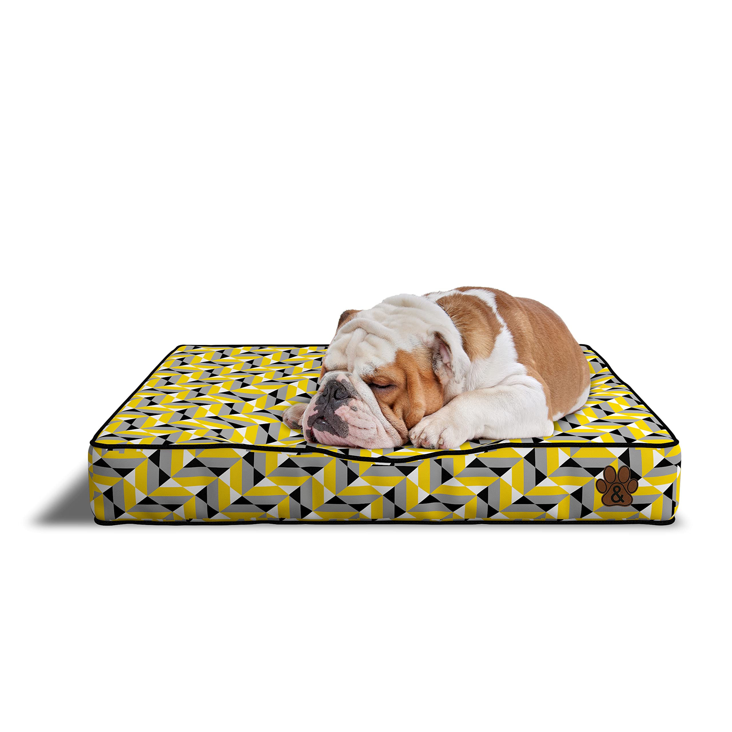 Premium Orthopedic Dog Bed for Large, Medium & Small Dogs & Cats - Soft Pet Mattress with Removable Washable Cover, Water-Resistant & Non-Slip Bottom (Pattern 06, Small) - Perfect for Bedrooms, Living Rooms & Pet Travel
