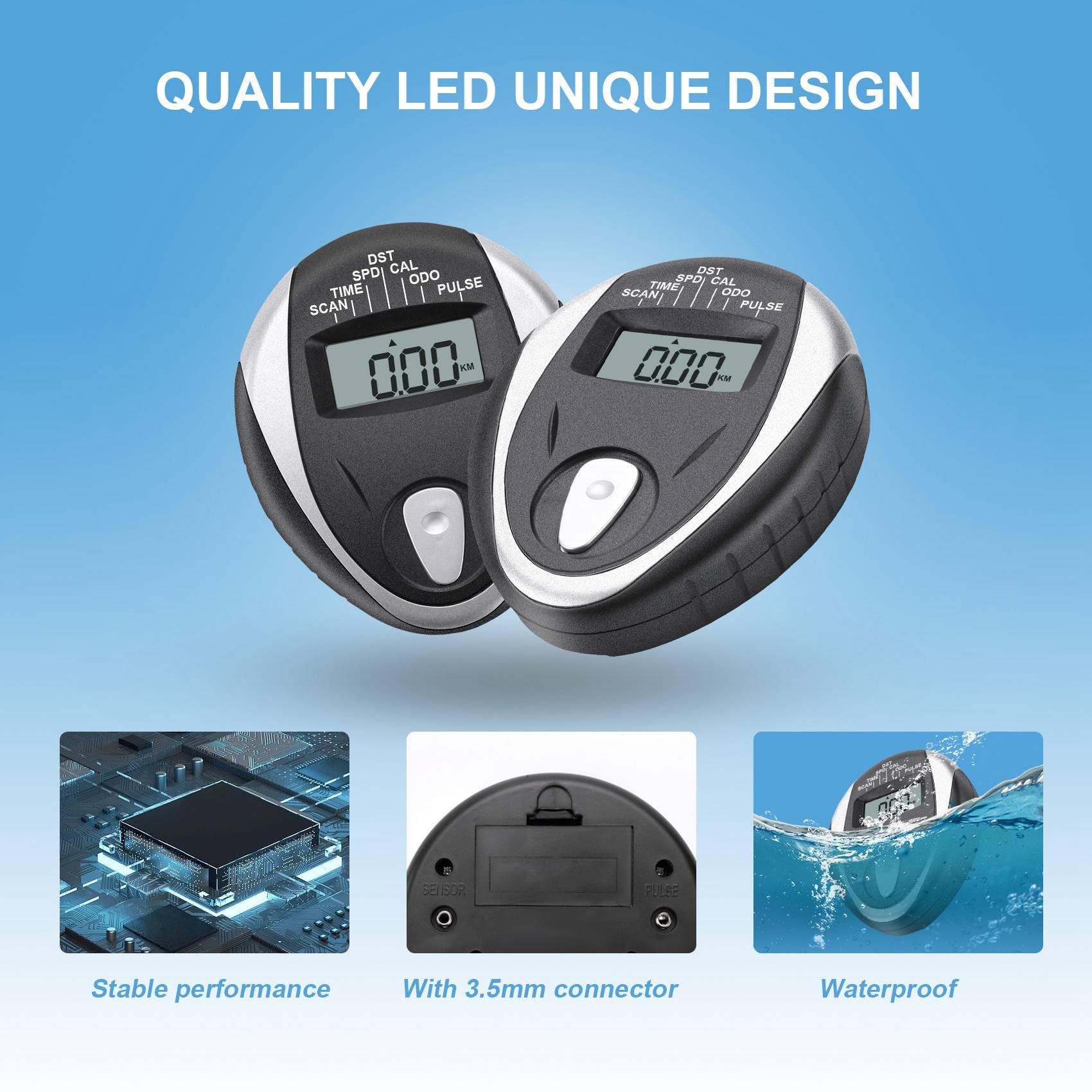 Bamberg Exercise Bike Speedometer Replacement - LCD Display with Heart Rate Monitor for Indoor Cycling - Perfect for Home Gym, Spin Class & Cardio Workouts
