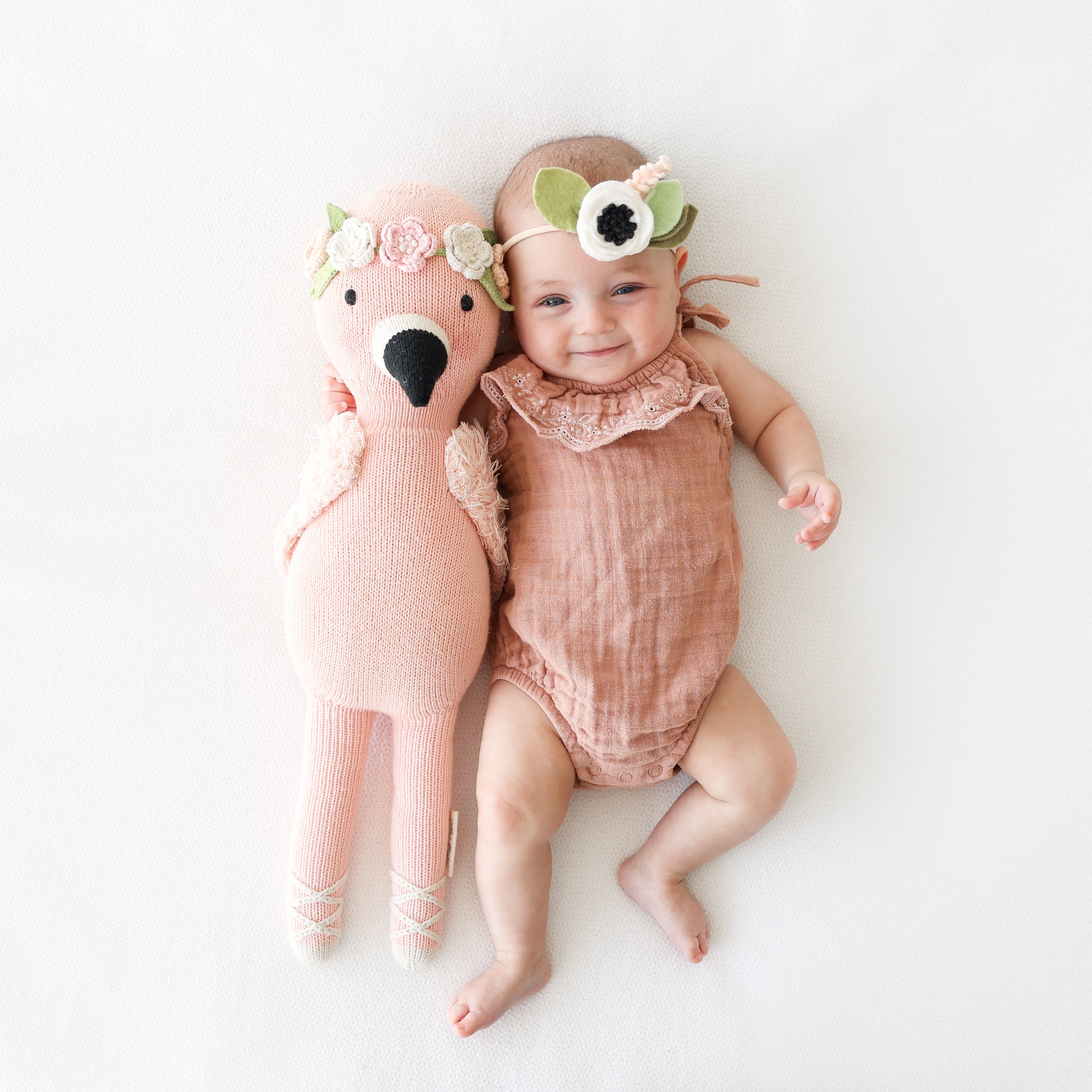 Cuddle+Kind Little Flamingo Stuffed Animal - Adorable Plush Toy for Kids, Soft & Huggable Gift for Baby Shower, Birthday, Nursery Decor | Perfect for Cuddling, Playtime & Comfort