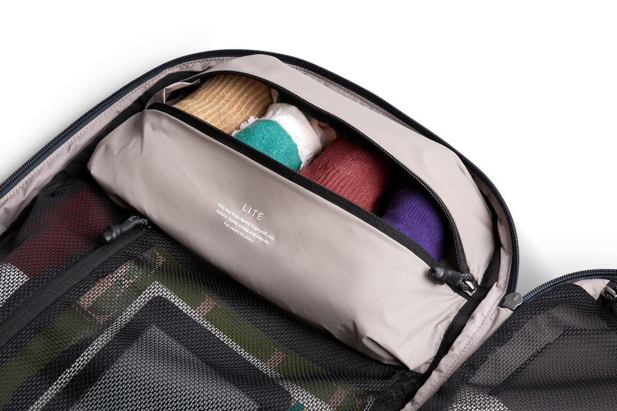 Bellroy Lite Travel Pack 30L - Lightweight Waterproof Backpack for Hiking, Camping & Air Travel | Durable Carry-On Luggage with Laptop Compartment