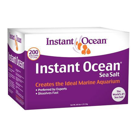 Instant Ocean Sea Salt Mix for Aquariums - 200 Gallon Box | Marine Saltwater for Reef & Fish Tanks | Perfect for Saltwater Aquarium Setup & Maintenance