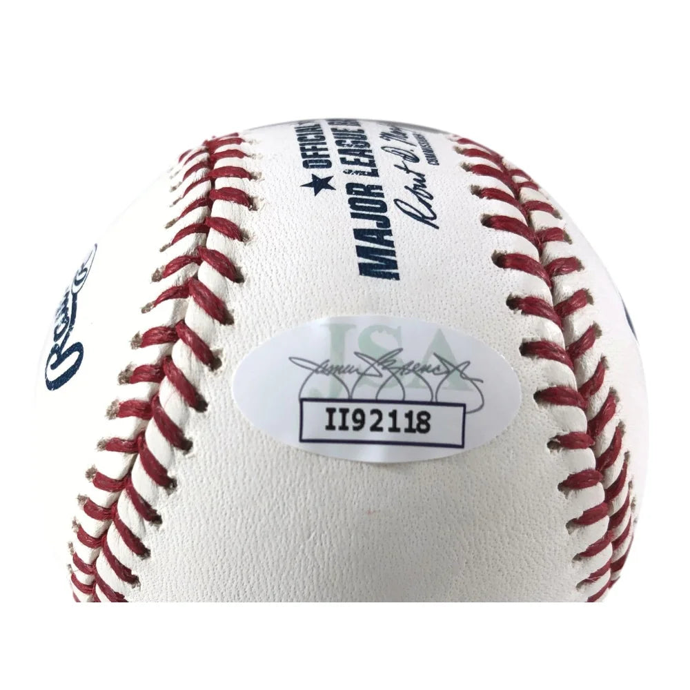 Jason Heyward Autographed Official MLB Baseball with JSA COA - Signed Chicago Cubs, Atlanta Braves, St. Louis Cardinals Memorabilia - Perfect for Sports Collectors, Fans, and Display