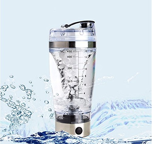 Eleoption® Electric Protein Shaker Bottle - 20oz Battery Powered Blender for Protein Powder, Pre-Workout & Supplements | Leakproof Portable Mixer for Gym, Travel & Home Workouts