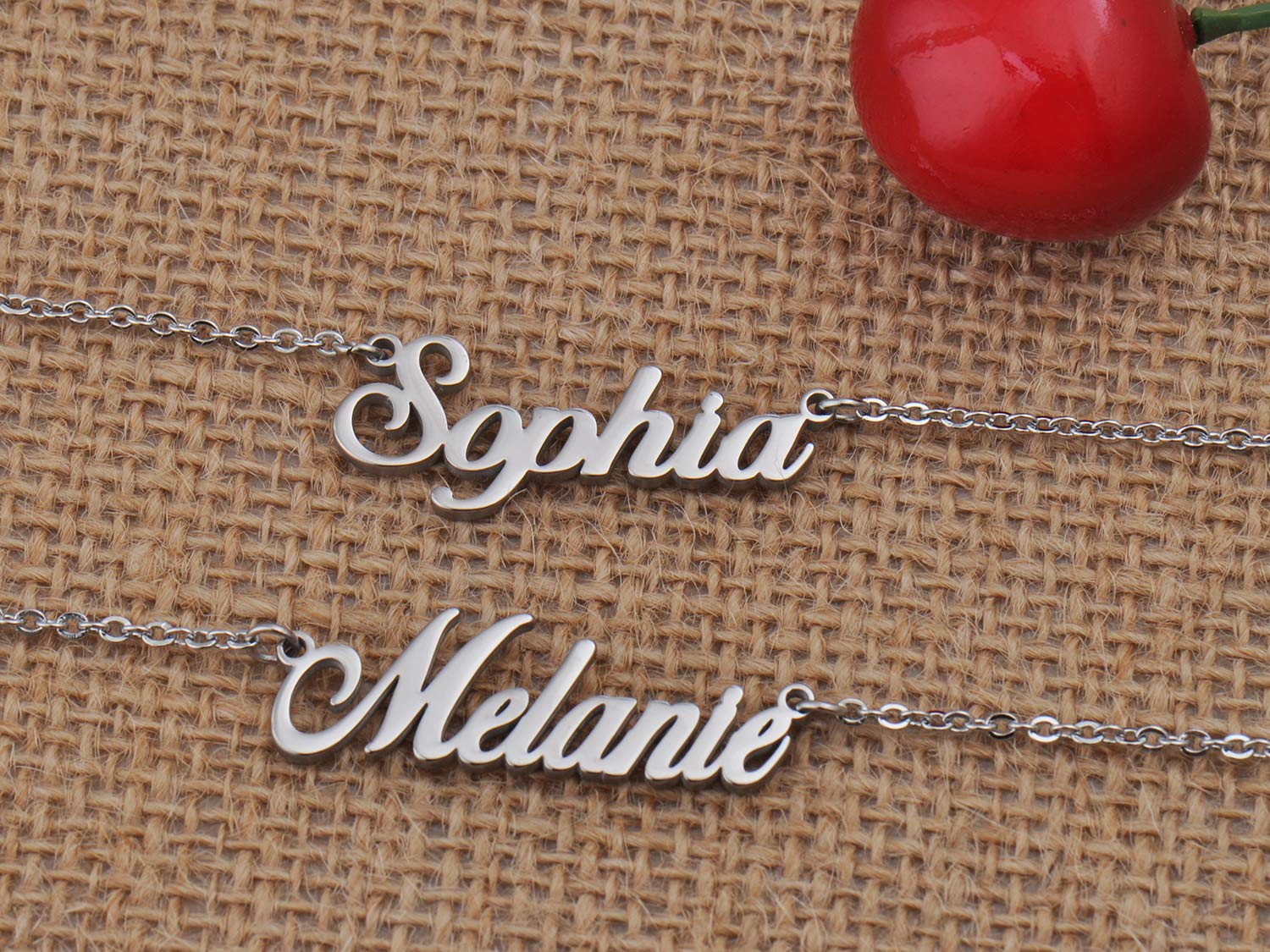 Custom Initial Name Necklace for Women - Personalized Engraved Charm Pendant Jewelry Gift for Her - Perfect for Birthdays, Anniversaries & Valentine's Day
