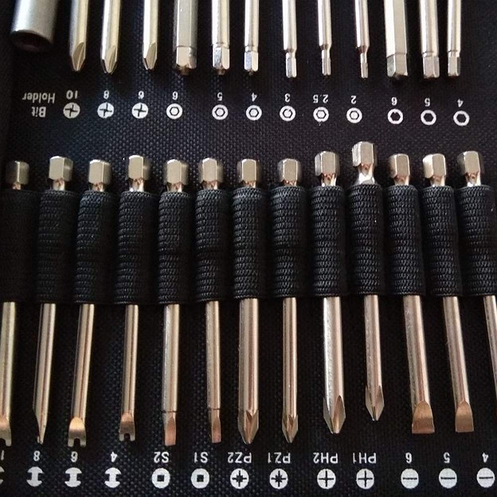 55-Piece Extra Long S2 Steel Screwdriver Bit Set - Torx, Star, Hex, Cross Bits for Professional & DIY Use - Perfect for Automotive, Electronics, and Home Repair Projects