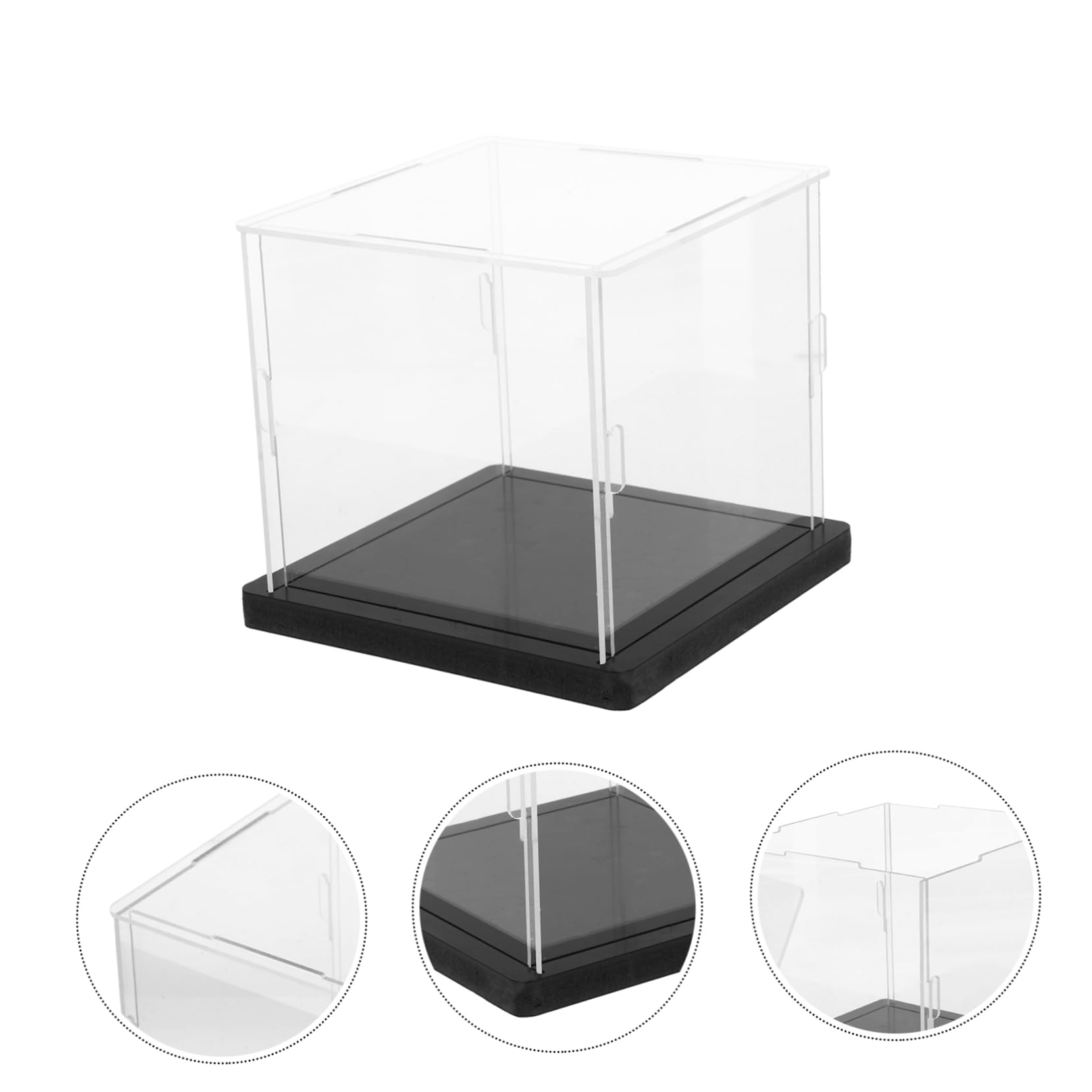 1 Set Clear Transparent Baseball Display Case - Tabletop Baseball Holder with High Clarity for Collectibles, Perfect for Showcasing Baseballs in Home, Office, or Sports Memorabilia Collections