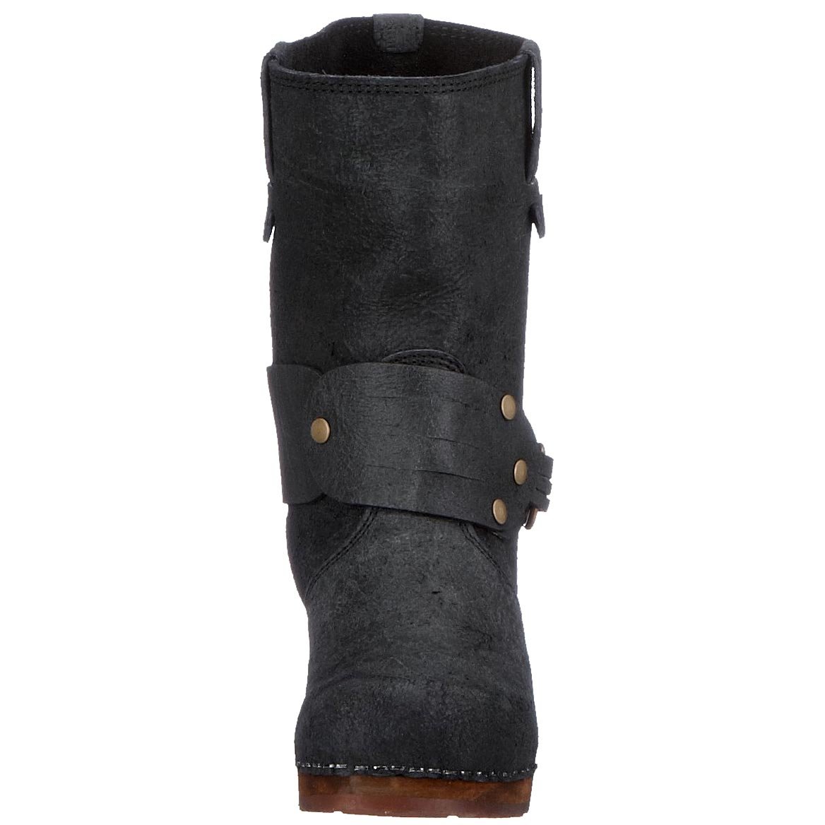 Sanita 'Mohawk' Danish Clog Boots for Women - Black Slip-Resistant Comfort Shoes for Nurses & Chefs - Size 39 (Art:452203) | Perfect for Healthcare, Kitchen & Salon Work